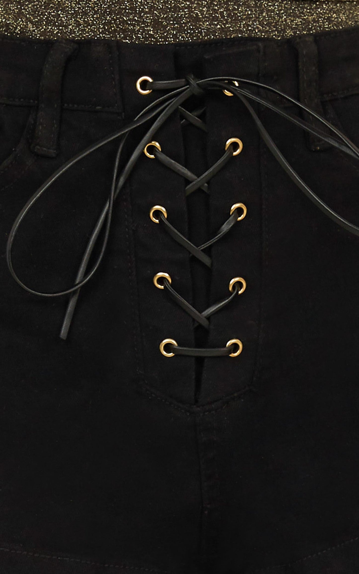 Tamsin Denim Shorts In Black Wash