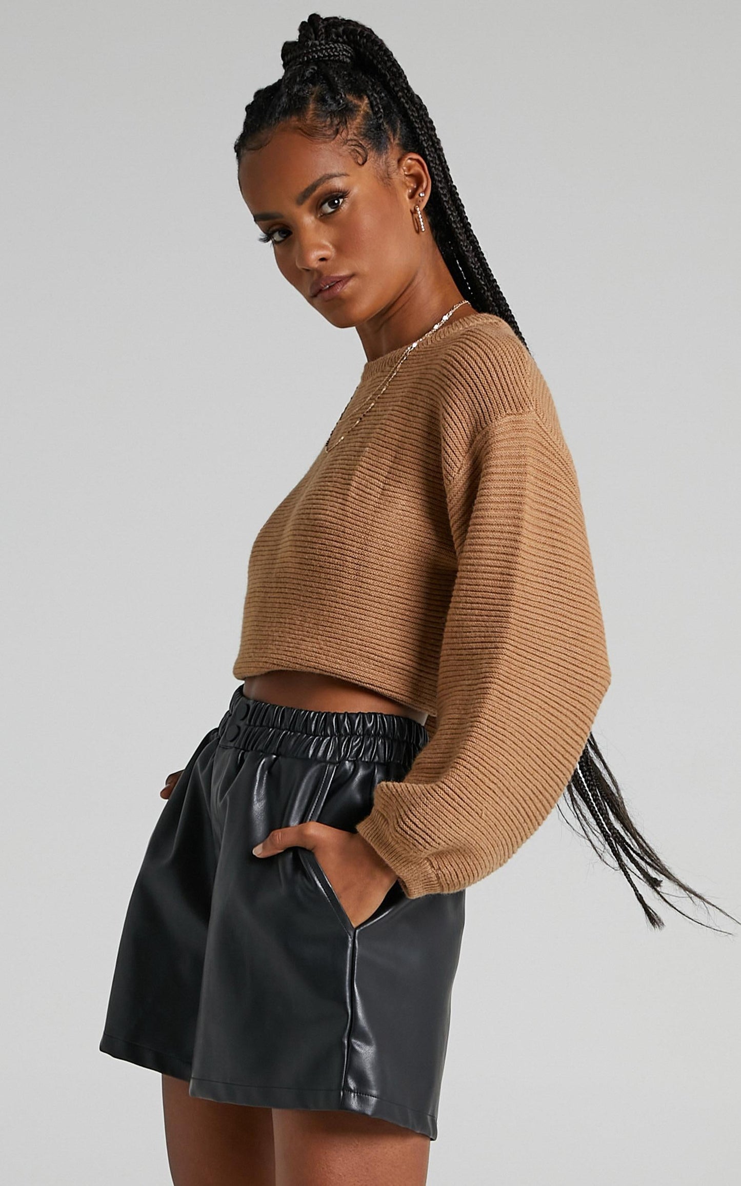 Lolah Jumper in Tan