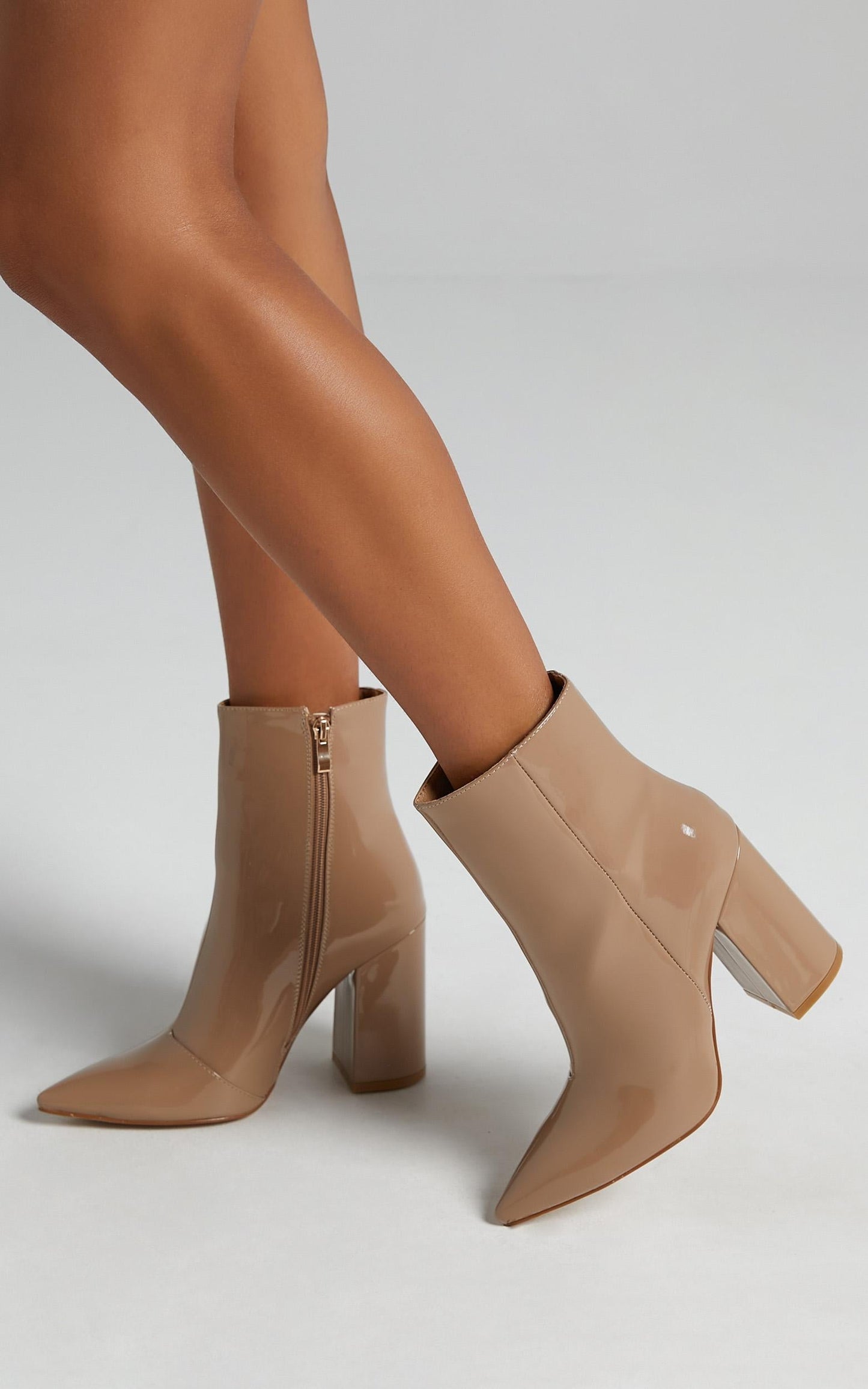 Billini - Tio Boots in Taupe Patent