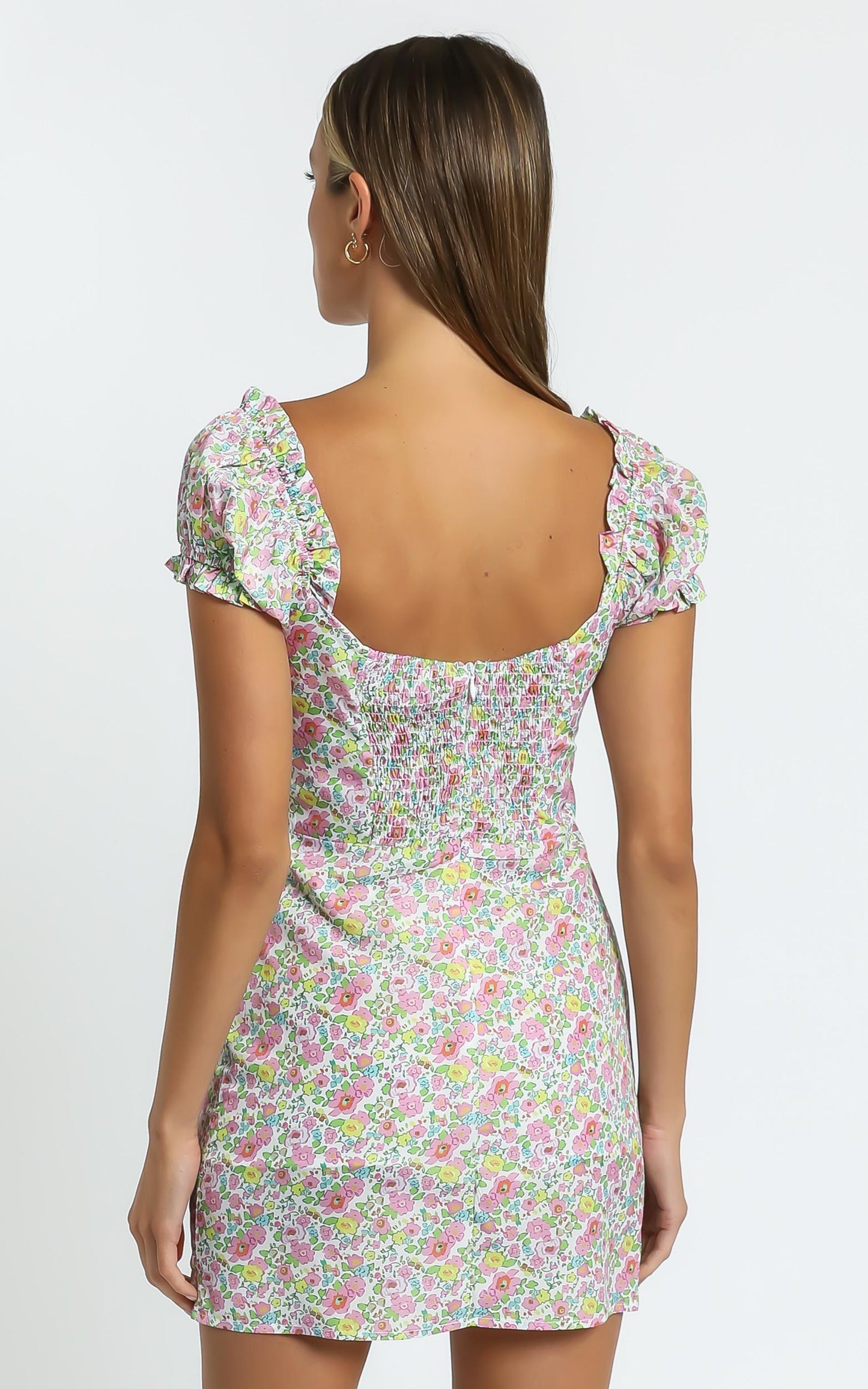 Esme Dress in Multi Floral