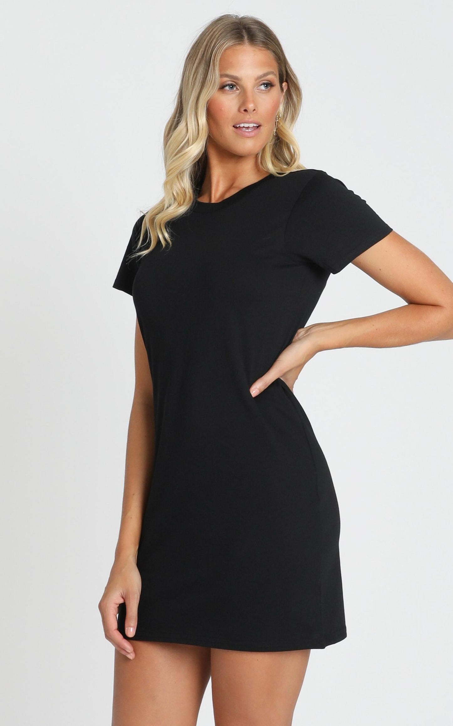 AS Colour - Mika Organic Tee Dress in Black