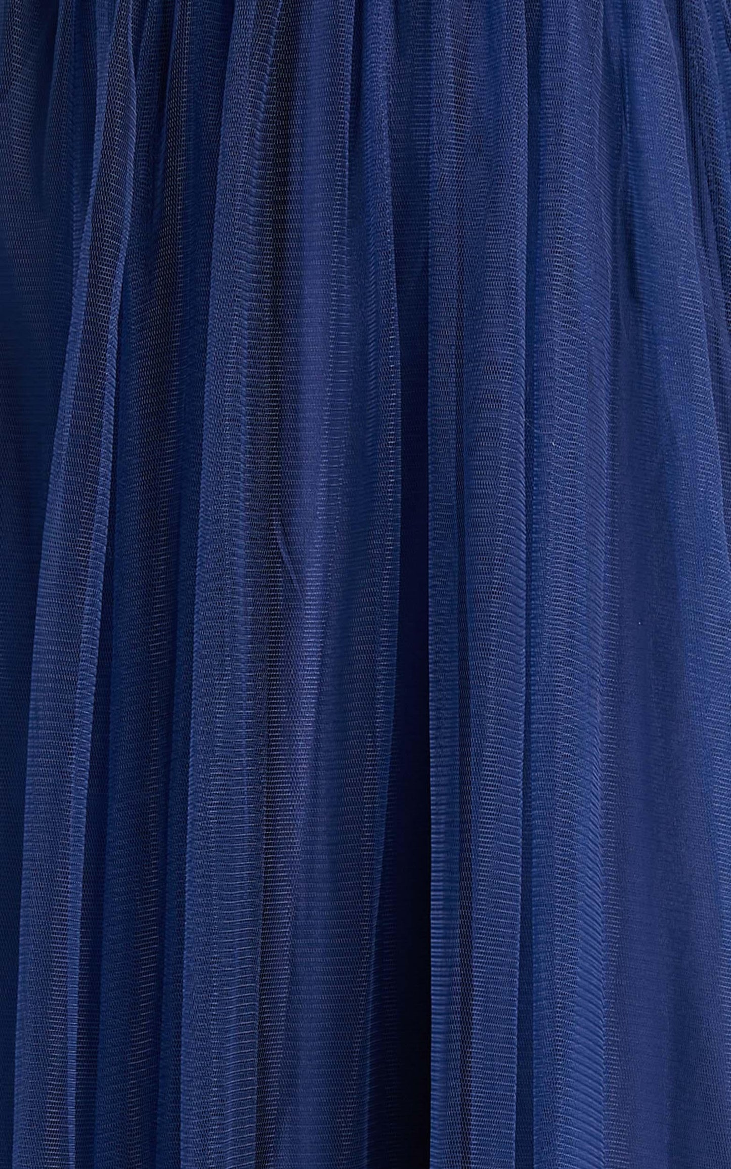 Tell Me Lies Midi Dress - Plunge Cross Back Dress in Navy Tulle
