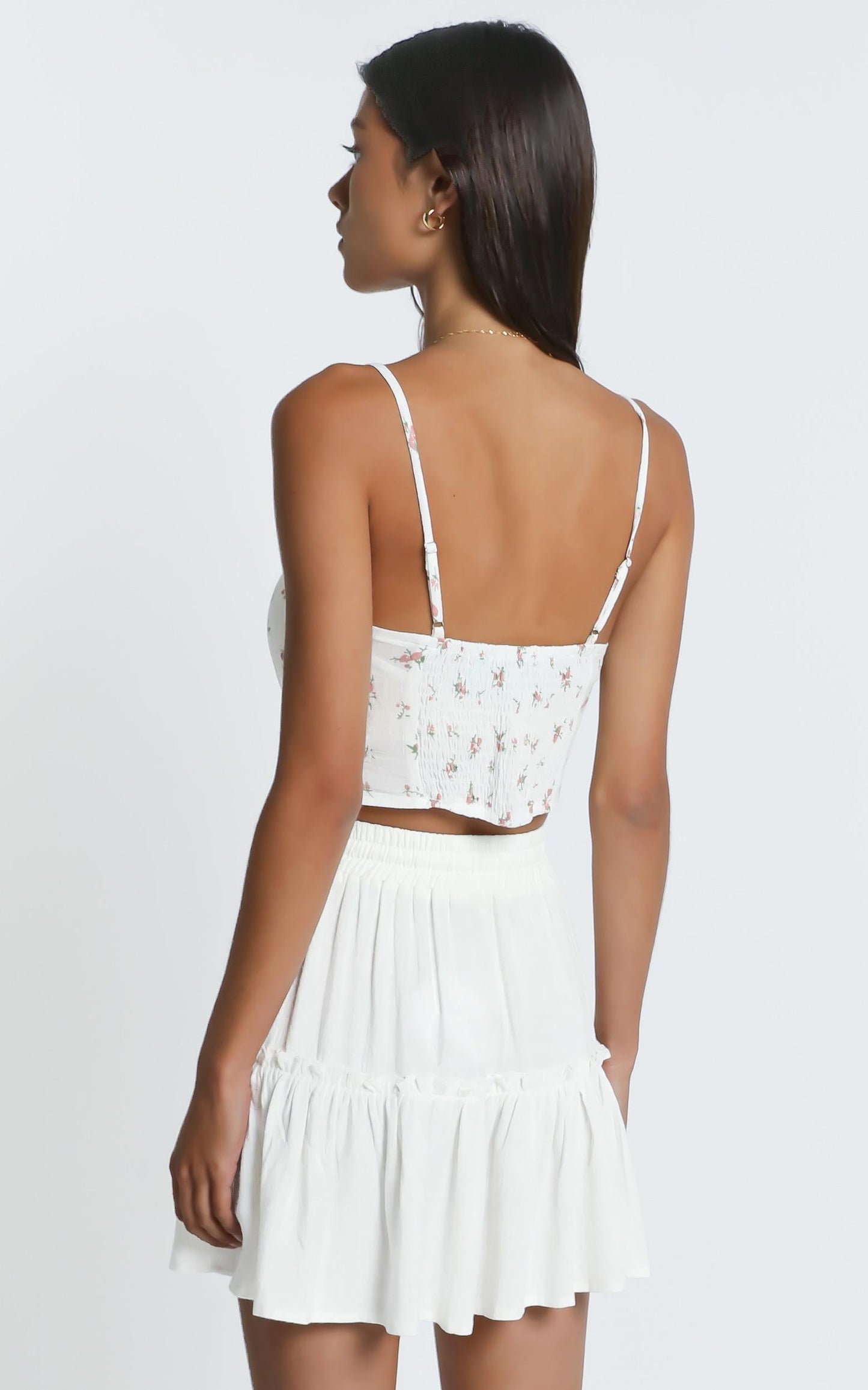 Tennessee Top in White Floral