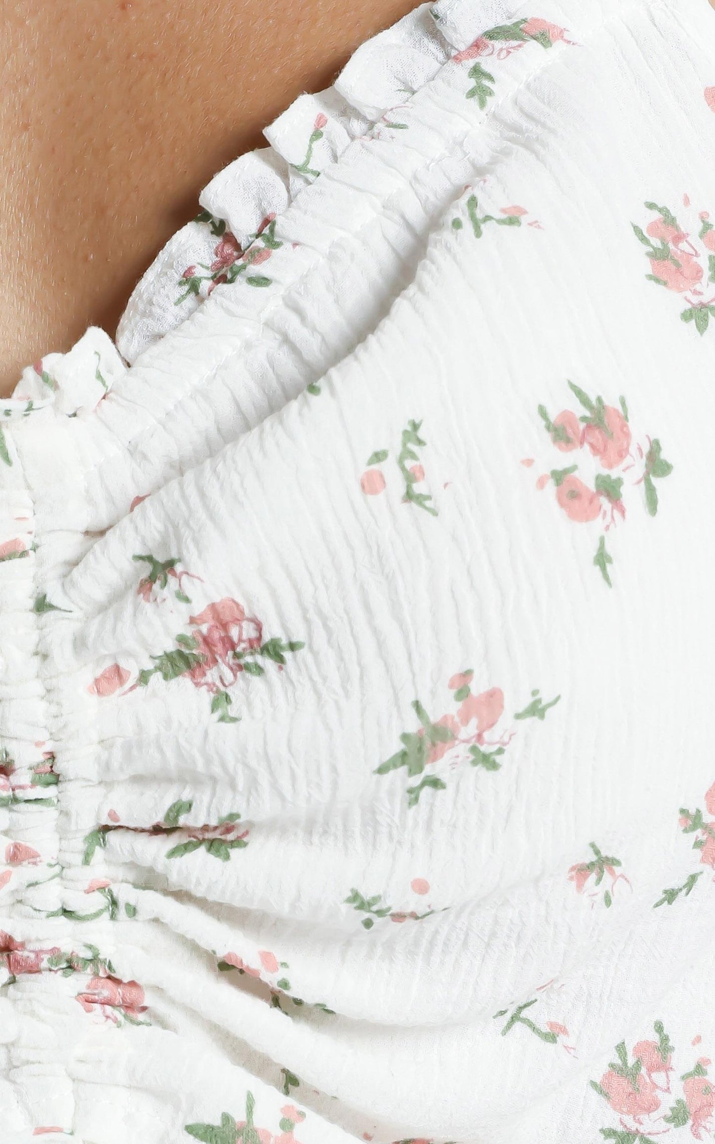 Tennessee Top in White Floral