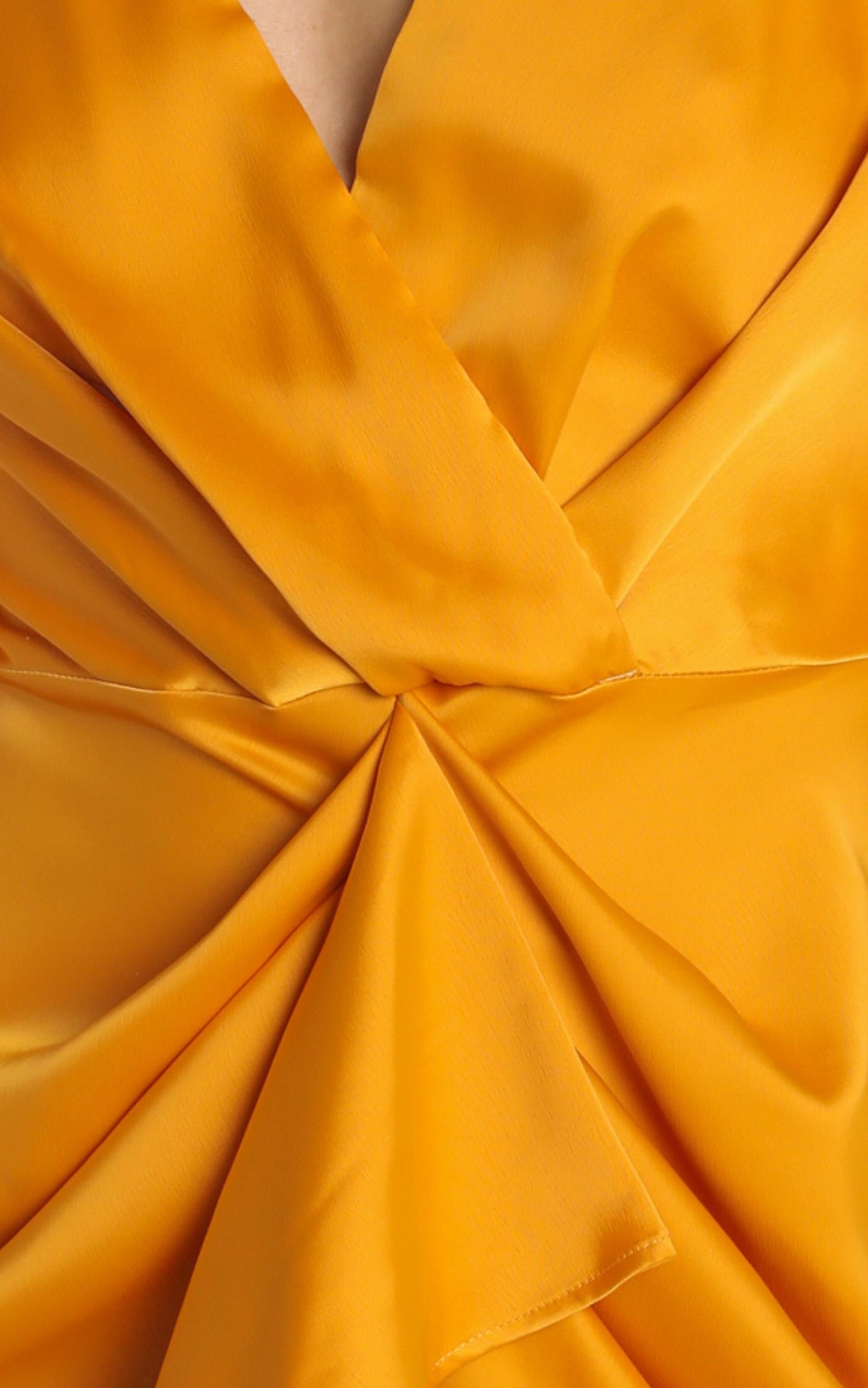 Spread Your Love Dress In Tangerine Satin