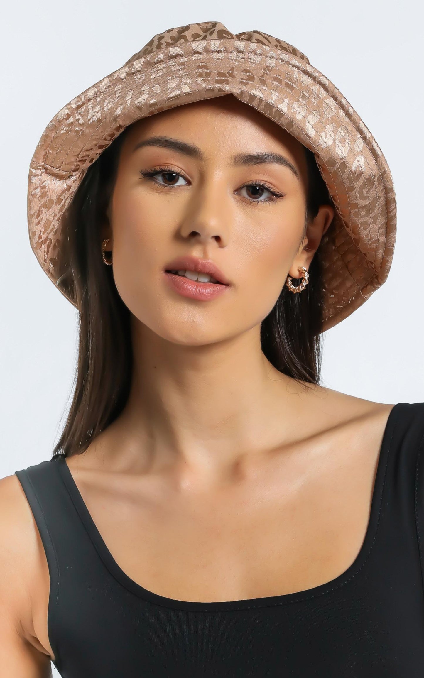 Thania Hat in Beige Leopard
