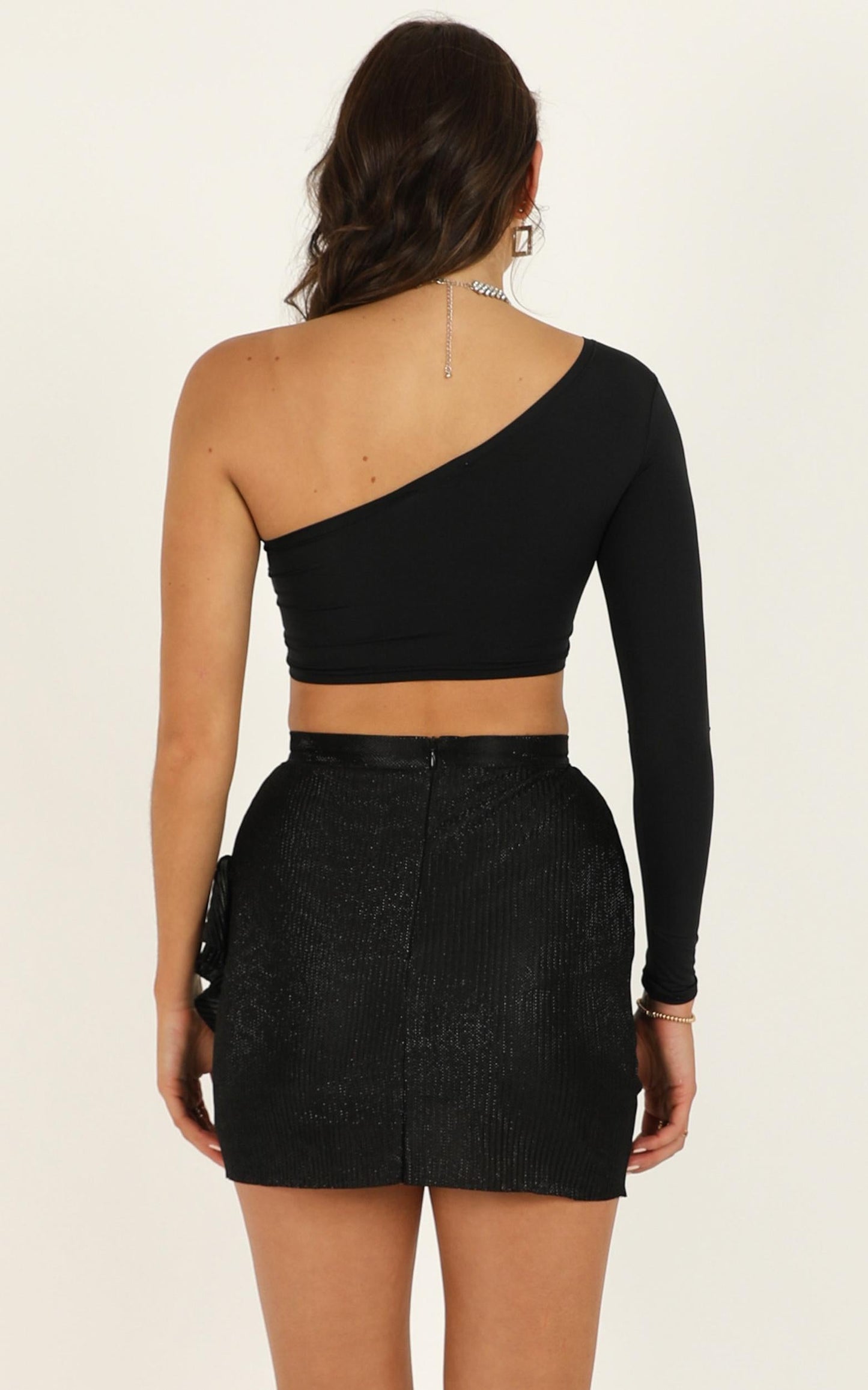 Thats Rich Skirt In Black Lurex
