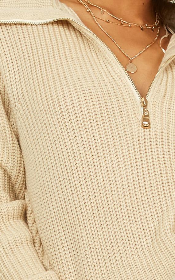 Thats The Plan Jumper In Cream