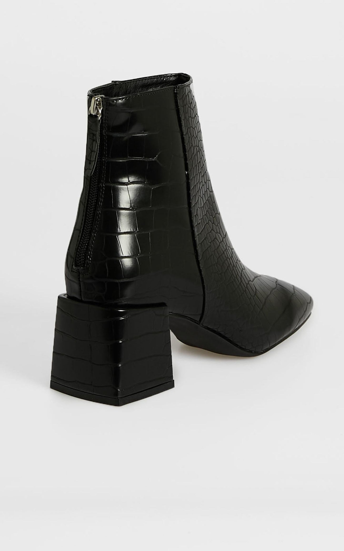 Therapy - Cody Boots in Black Croc Embossed