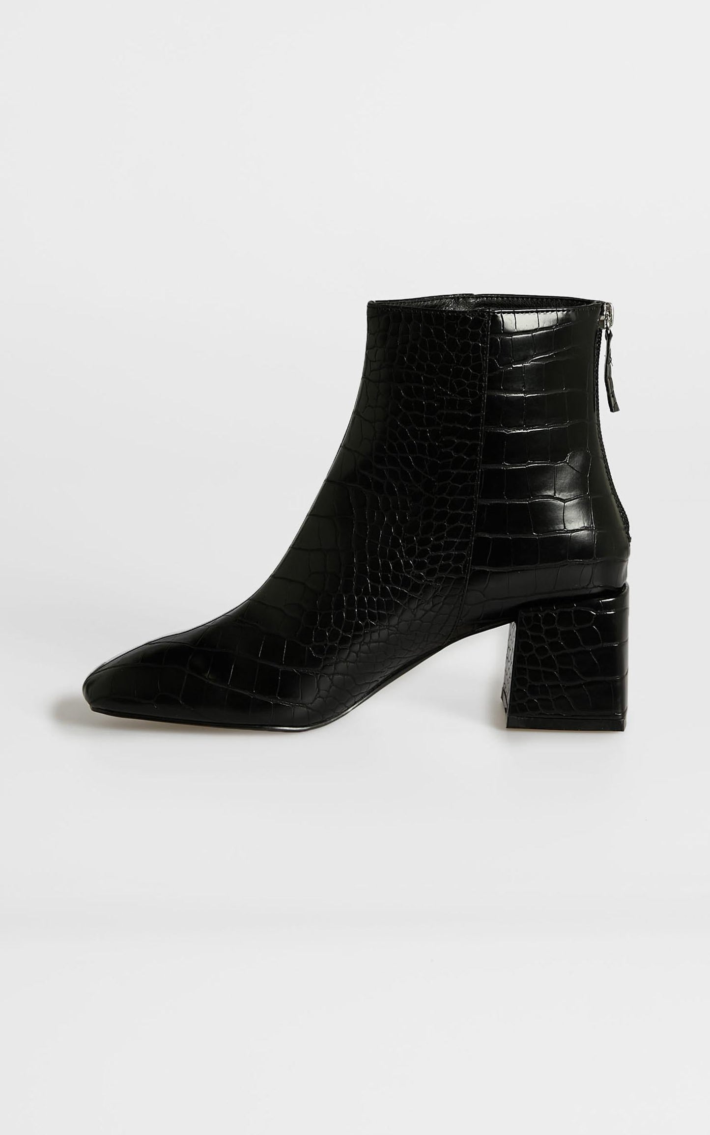 Therapy - Cody Boots in Black Croc Embossed