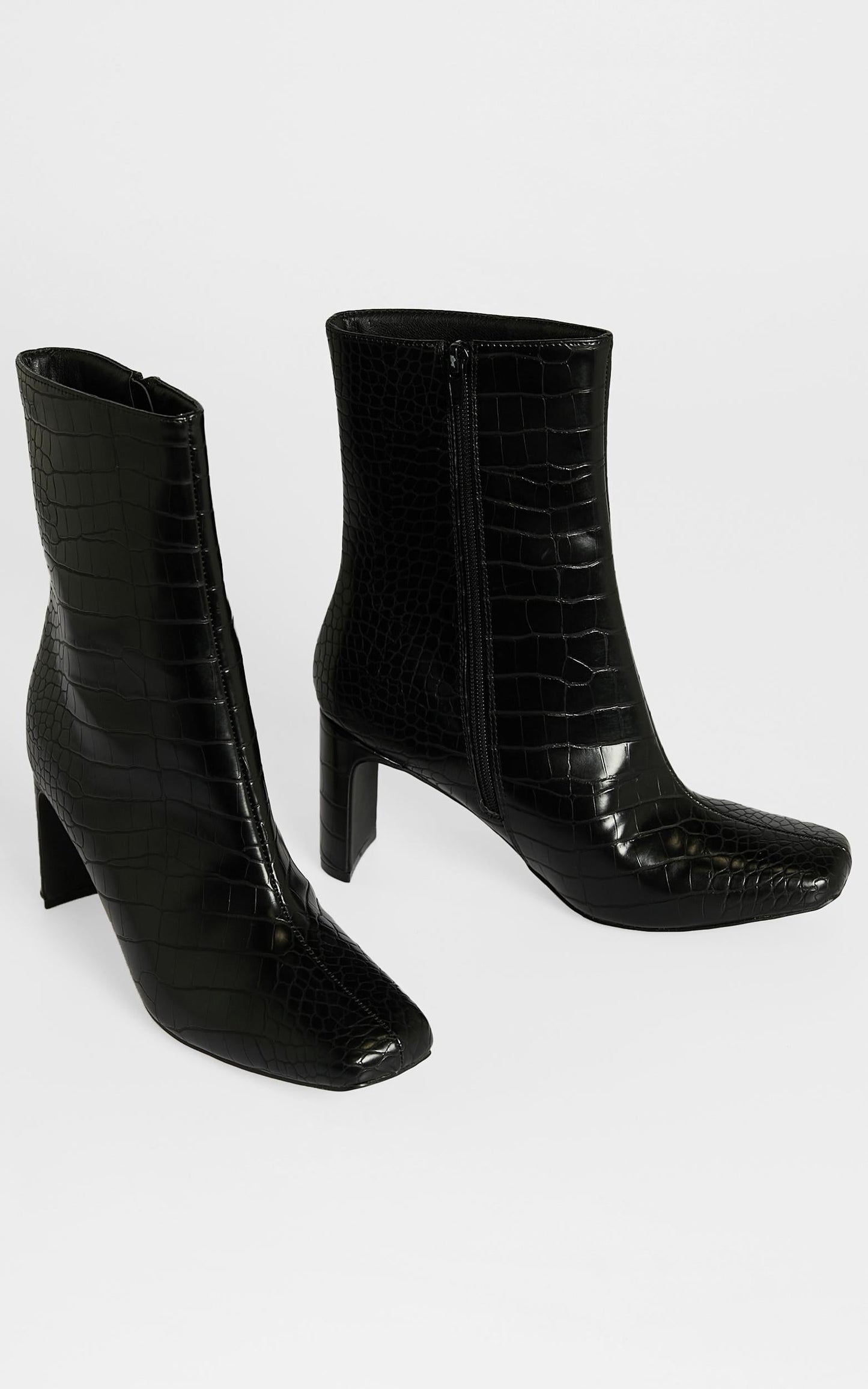 Therapy - Zinnia Boots in Black Croc