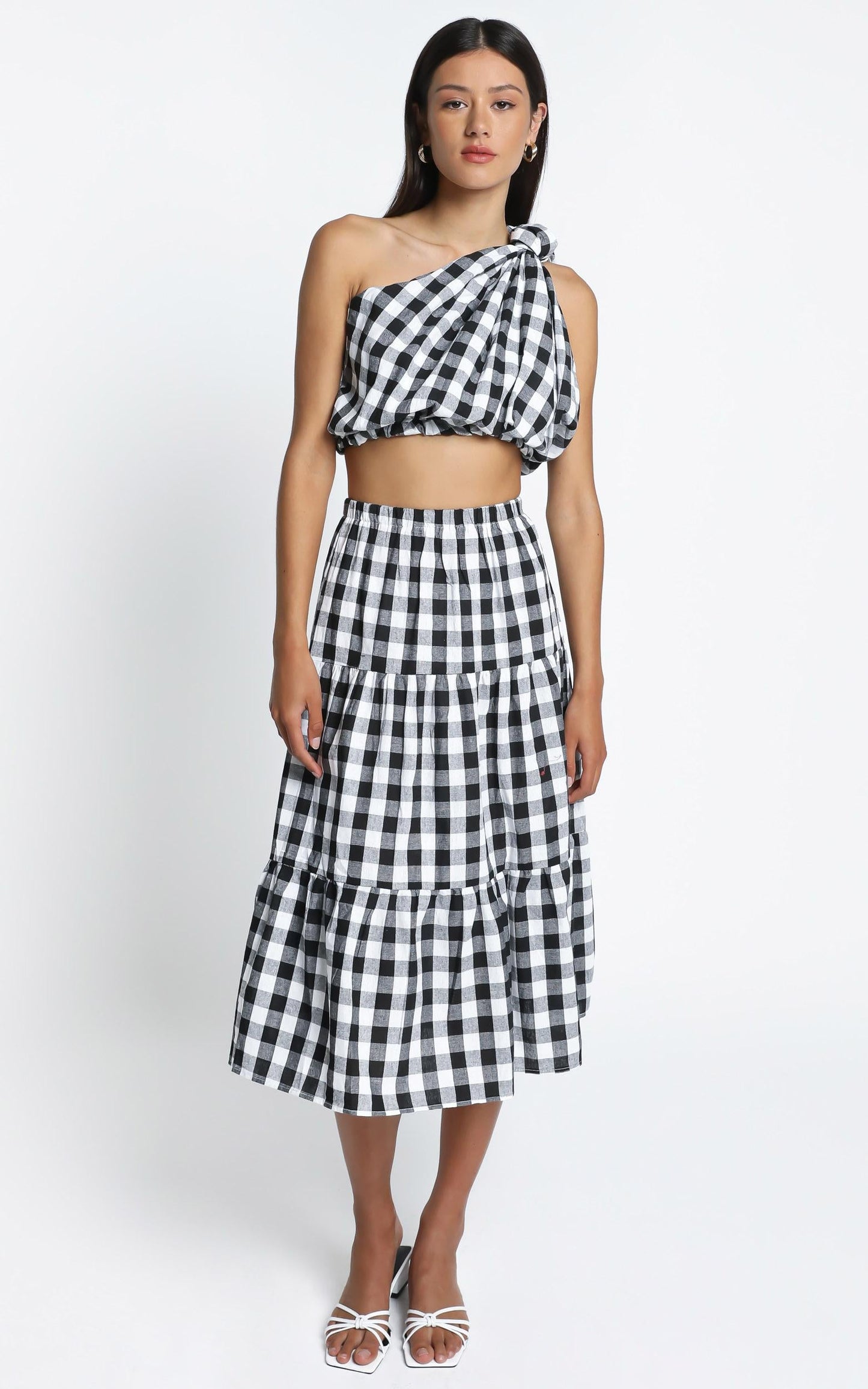 Thea Two Piece Set in Black Check