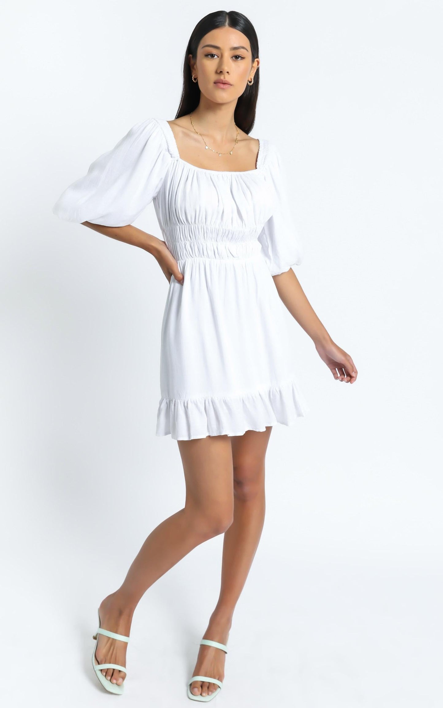 Theodora Dress in White
