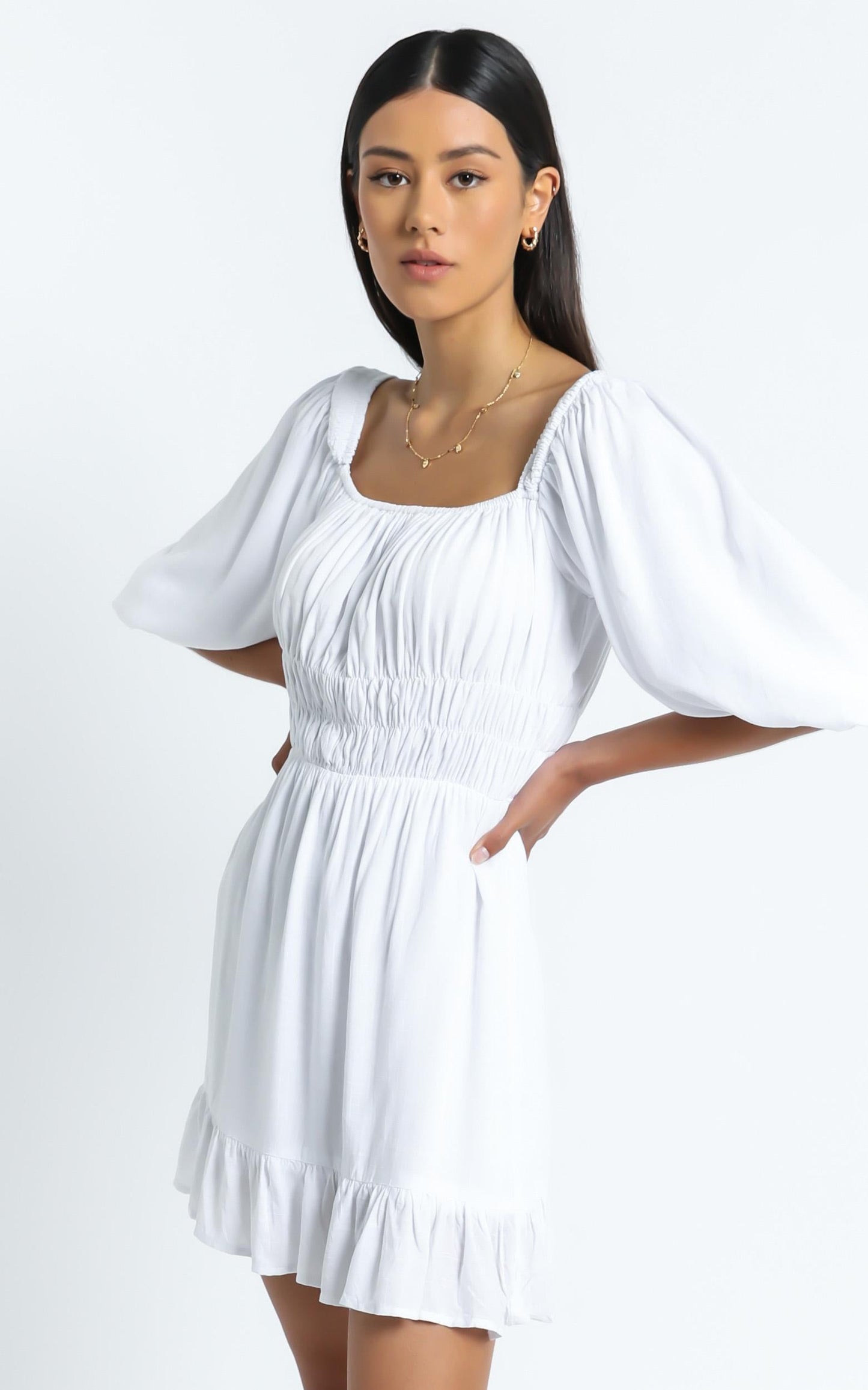 Theodora Dress in White
