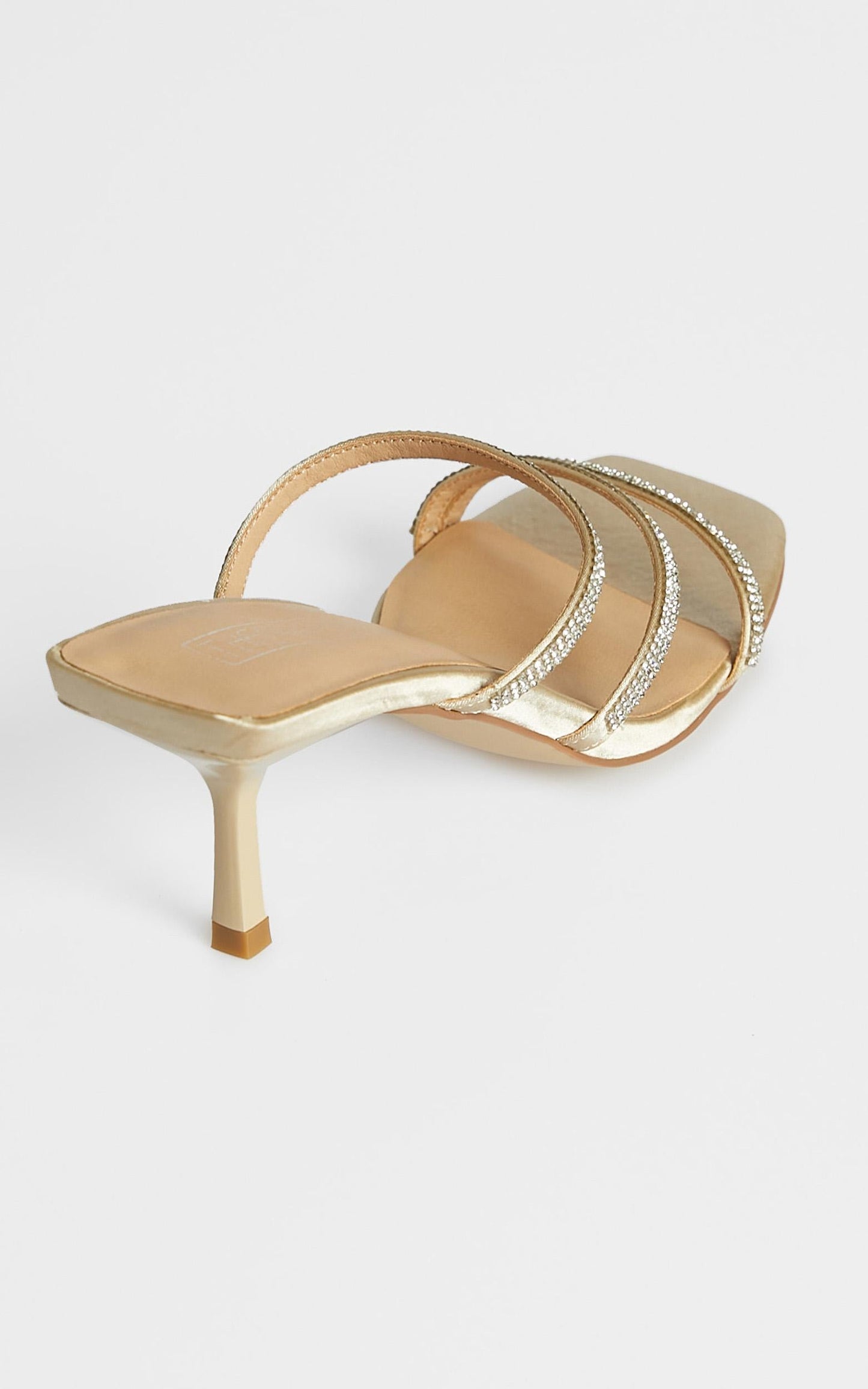 Therapy - Dazzle Heels in Champagne Satin