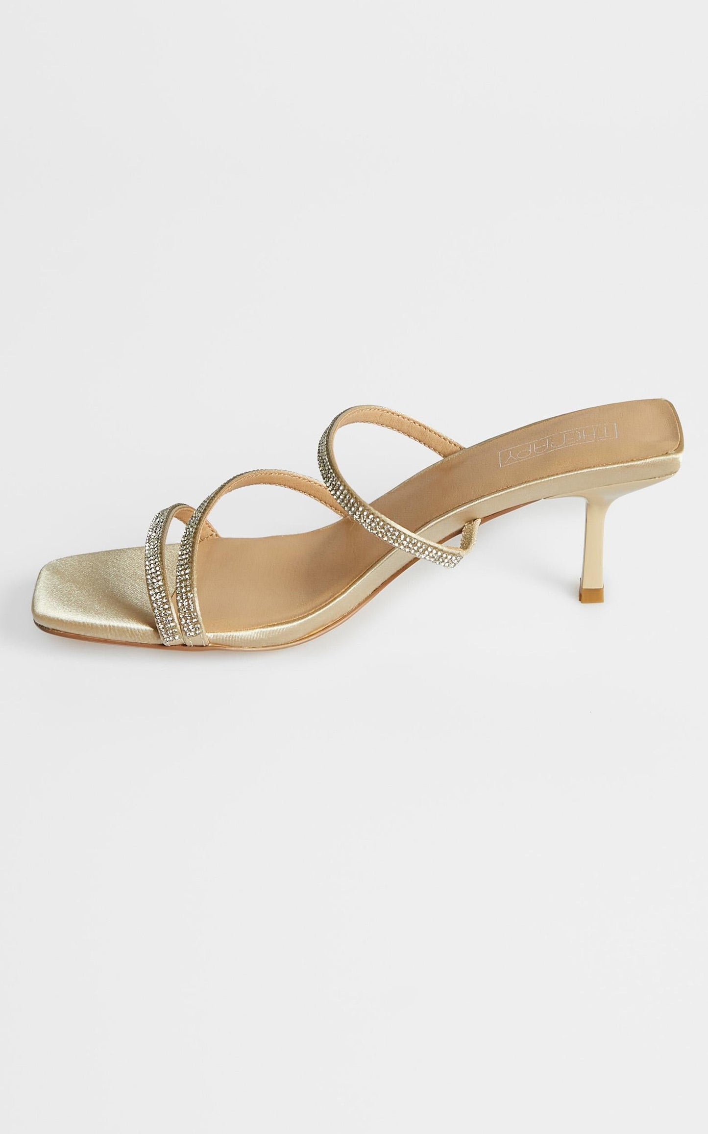 Therapy - Dazzle Heels in Champagne Satin