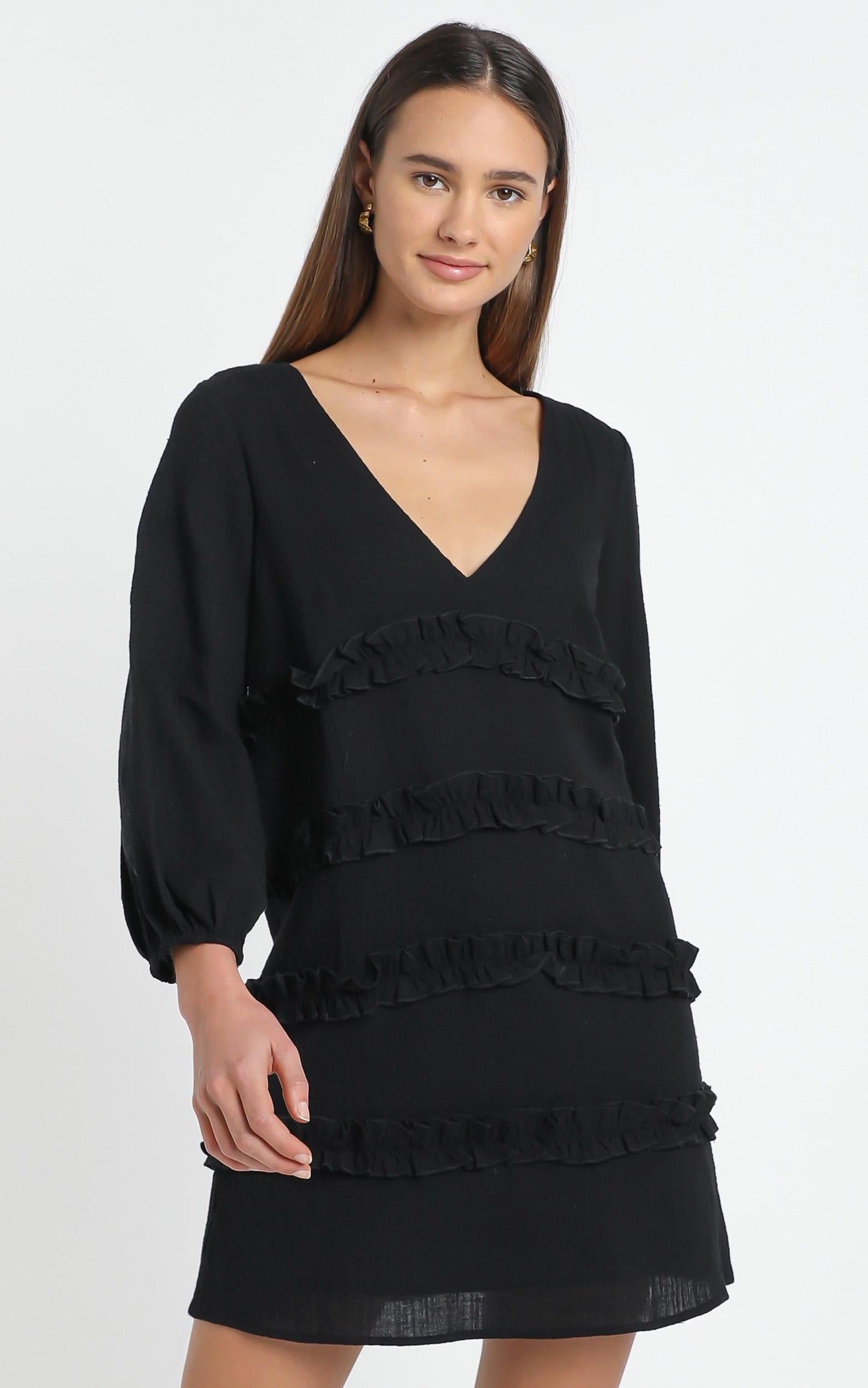 Sweetest Cheer Dress in black