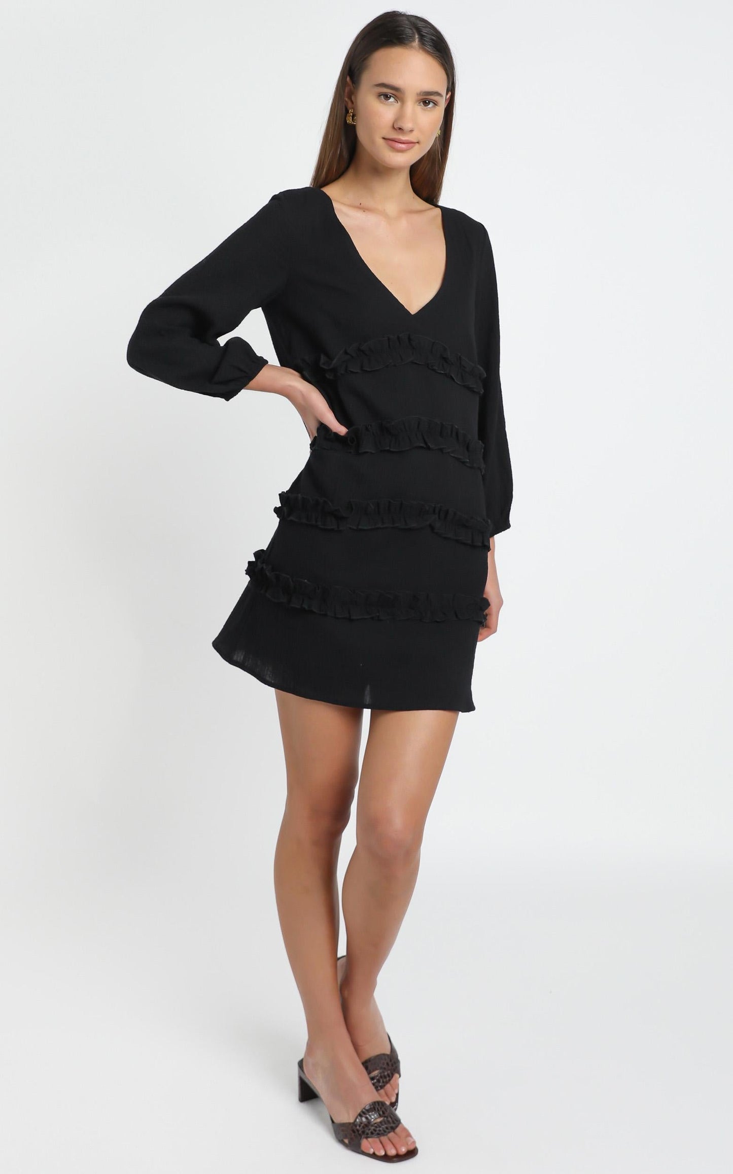 Sweetest Cheer Dress in black