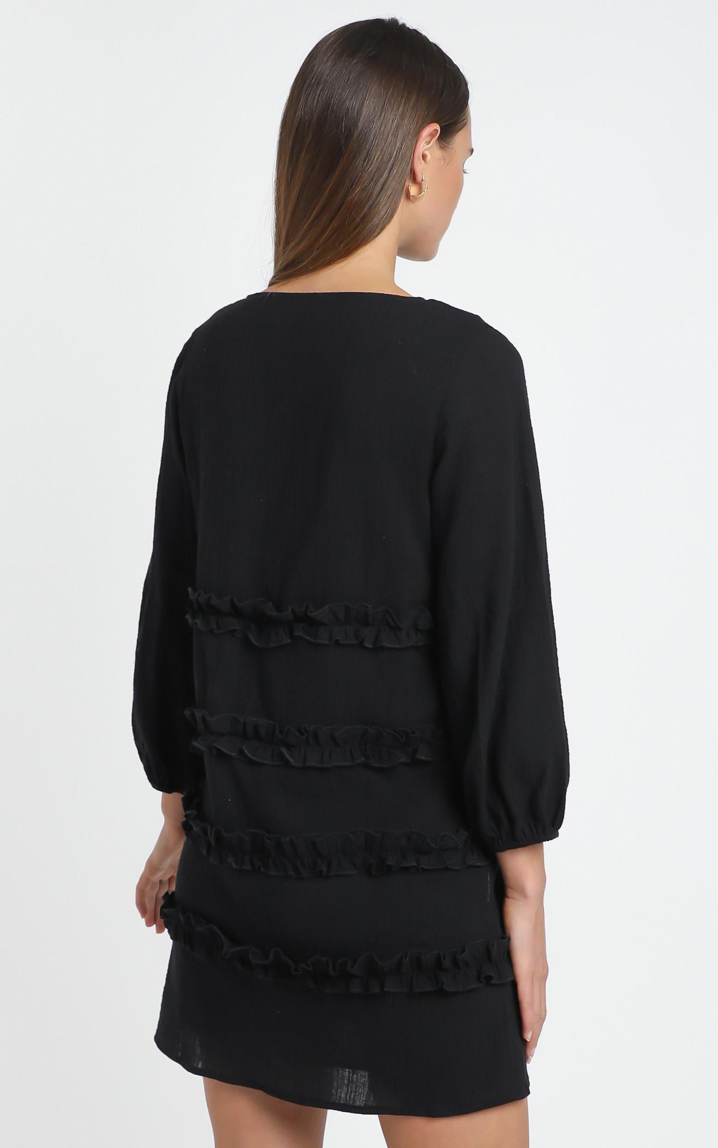 Sweetest Cheer Dress in black