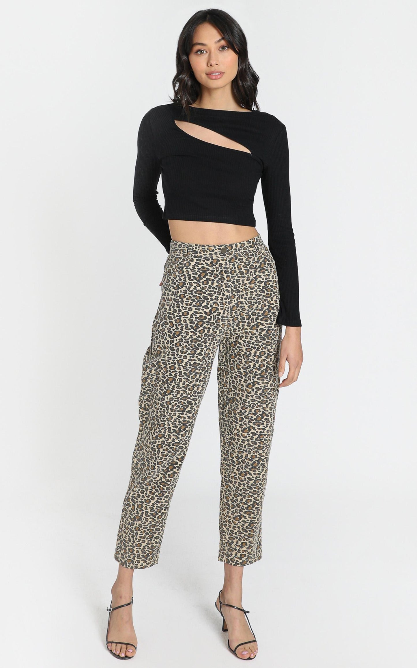 Back It Up MOM Jeans in Leopard