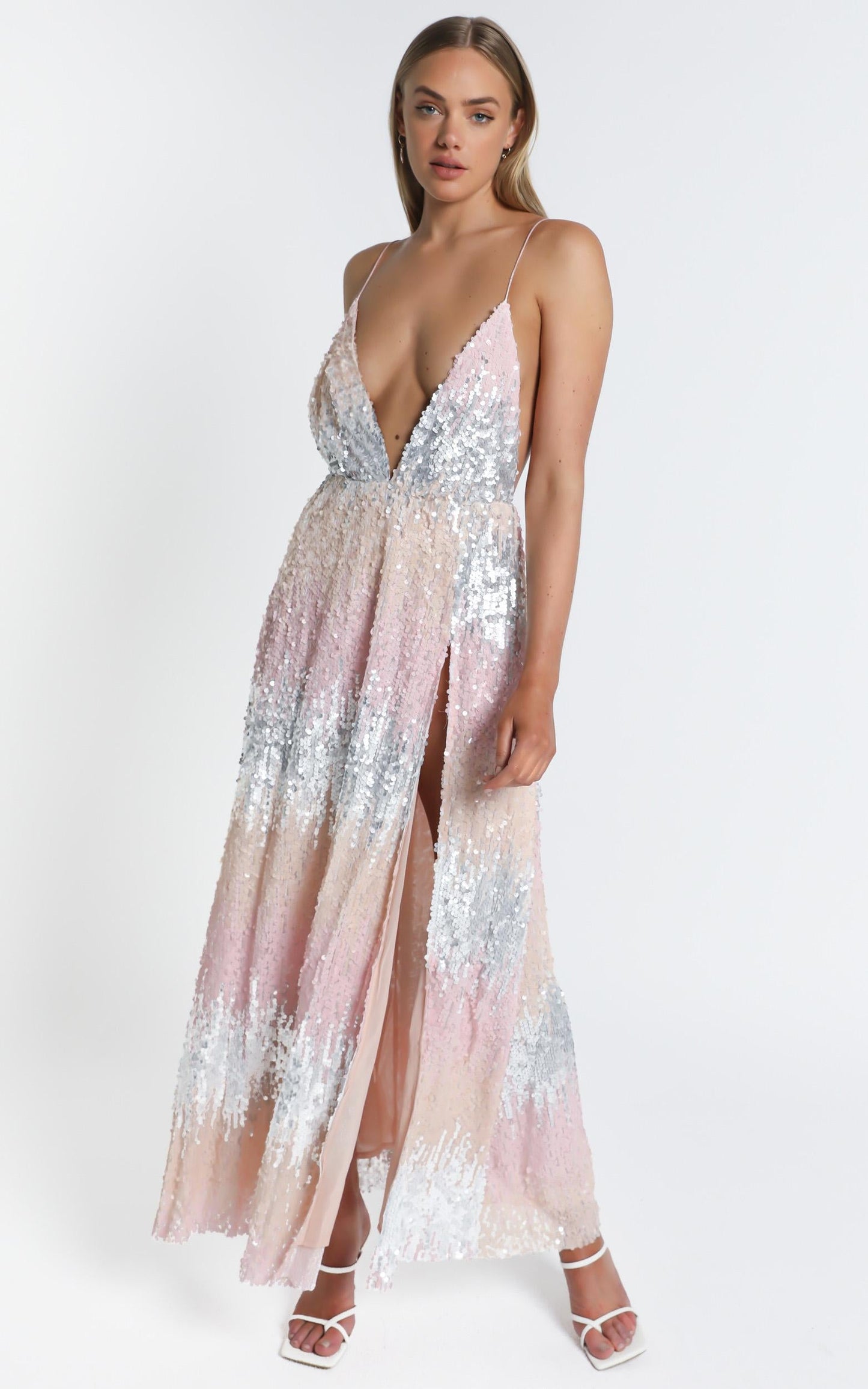 This Is For You Dress In Multi Sequin