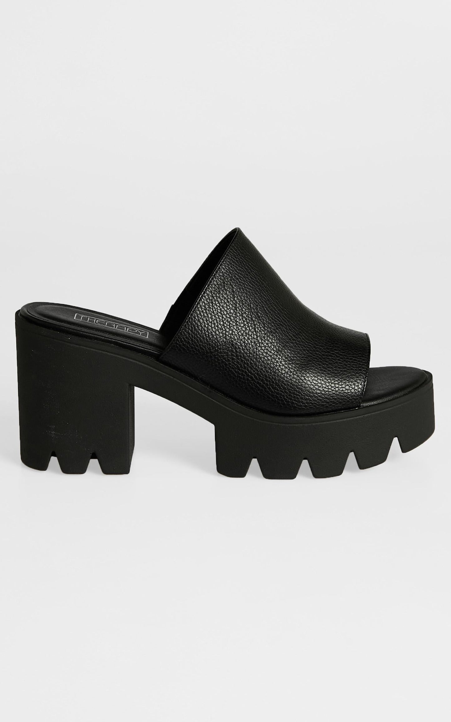 Therapy - Bluff Heels in Black