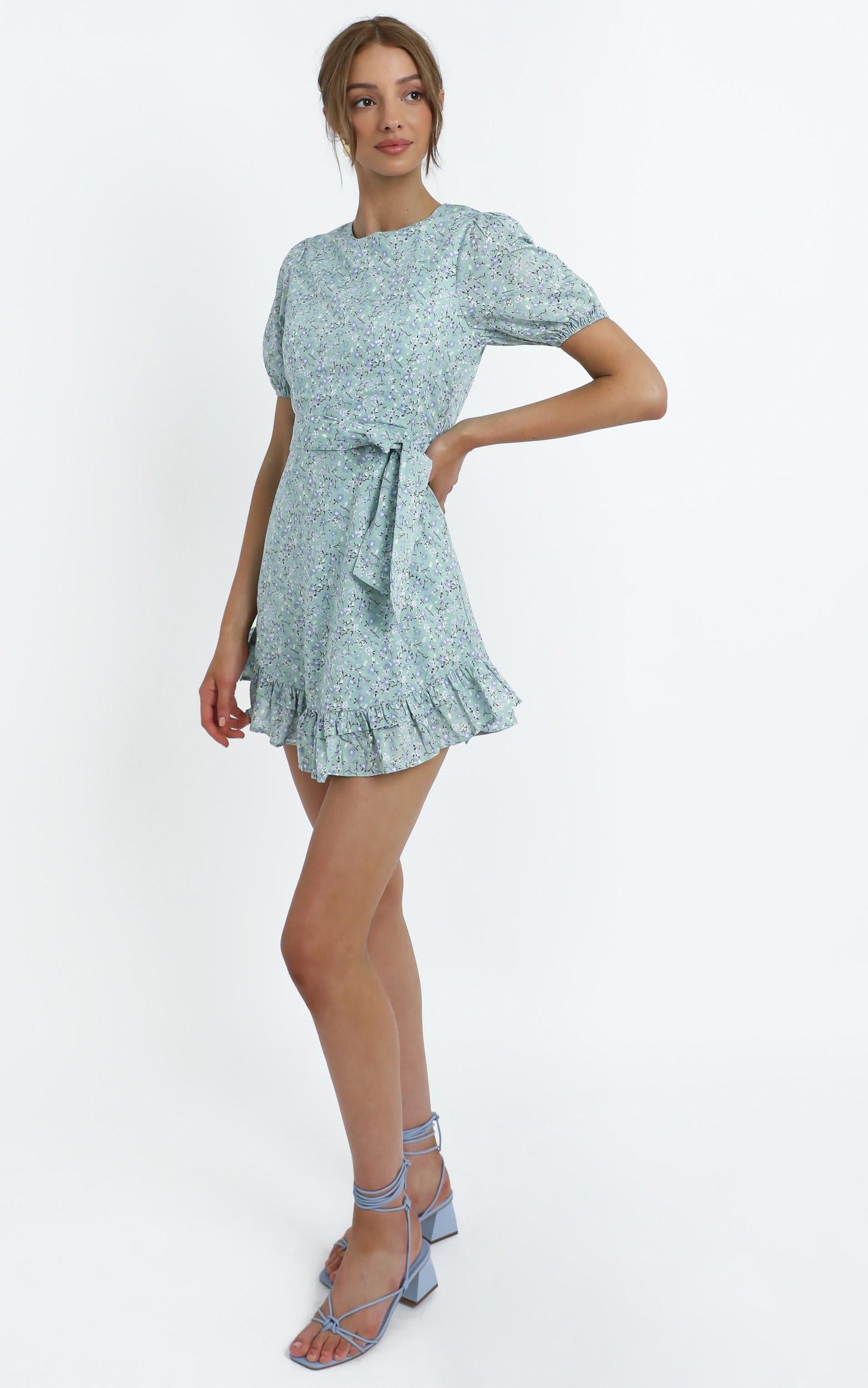Tiana Dress in Sage Floral