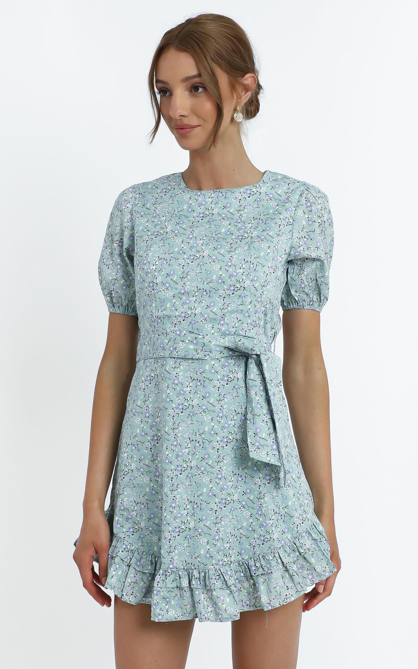 Tiana Dress in Sage Floral
