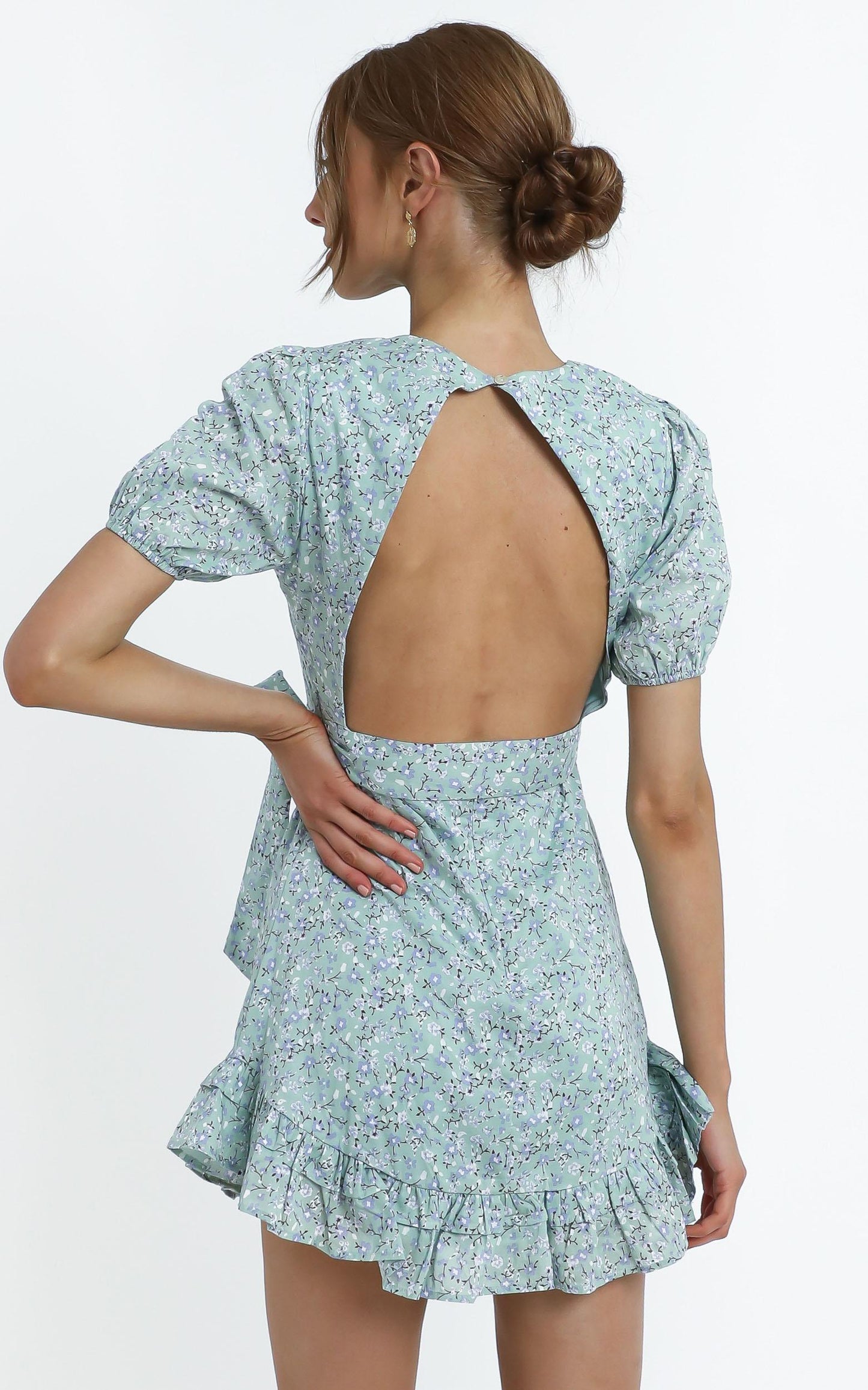 Tiana Dress in Sage Floral