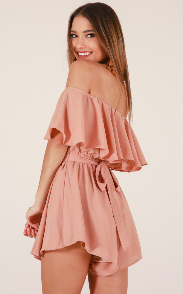 Time To Go Playsuit In Beige