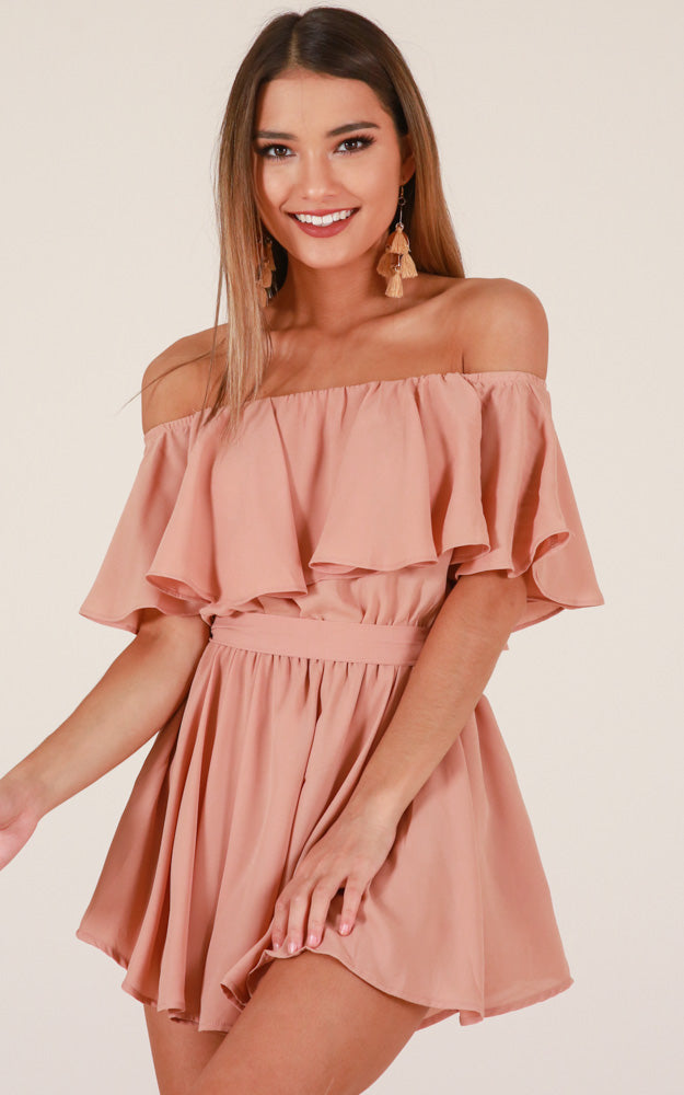 Time To Go Playsuit In Beige