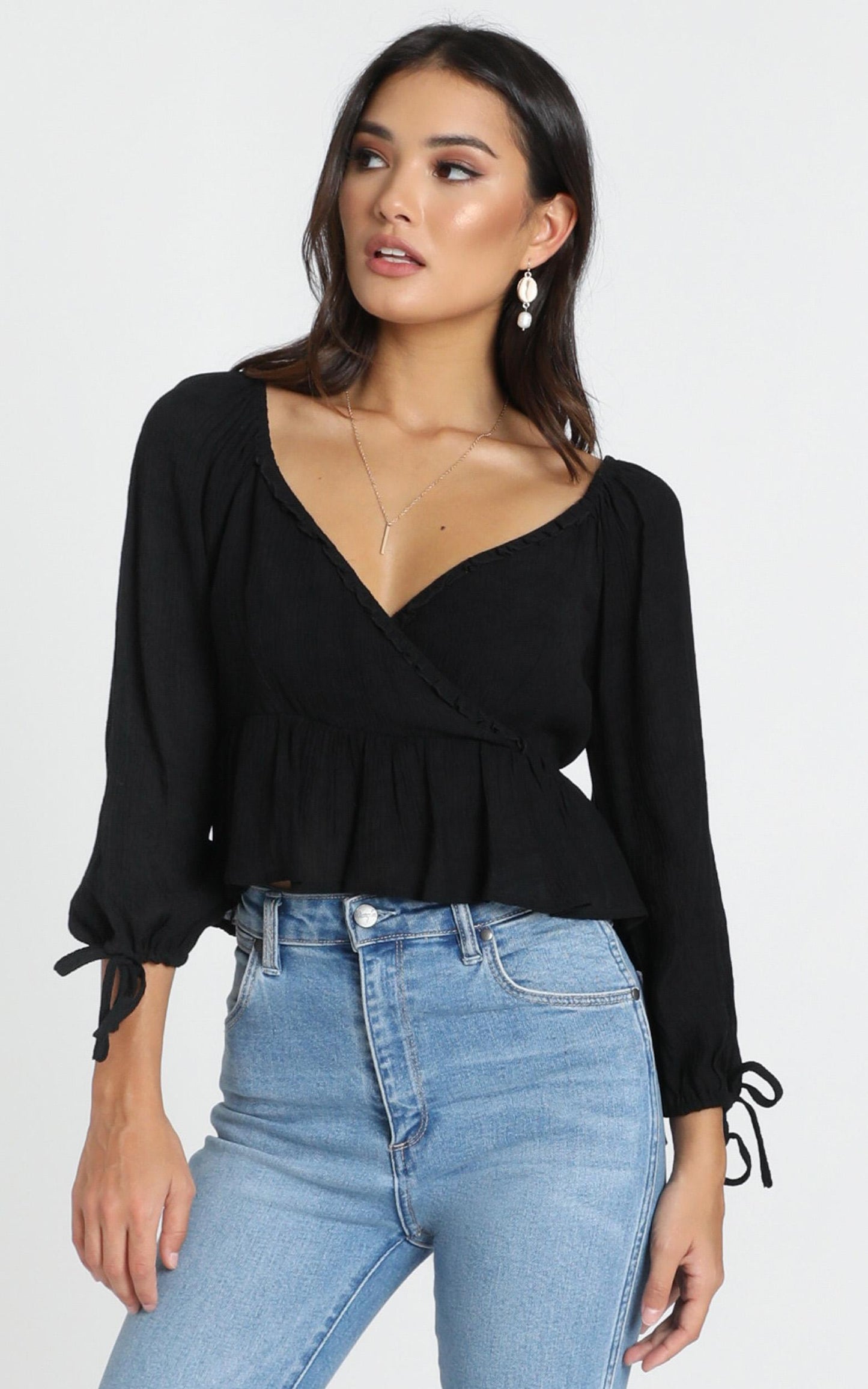Time To Think Top In Black