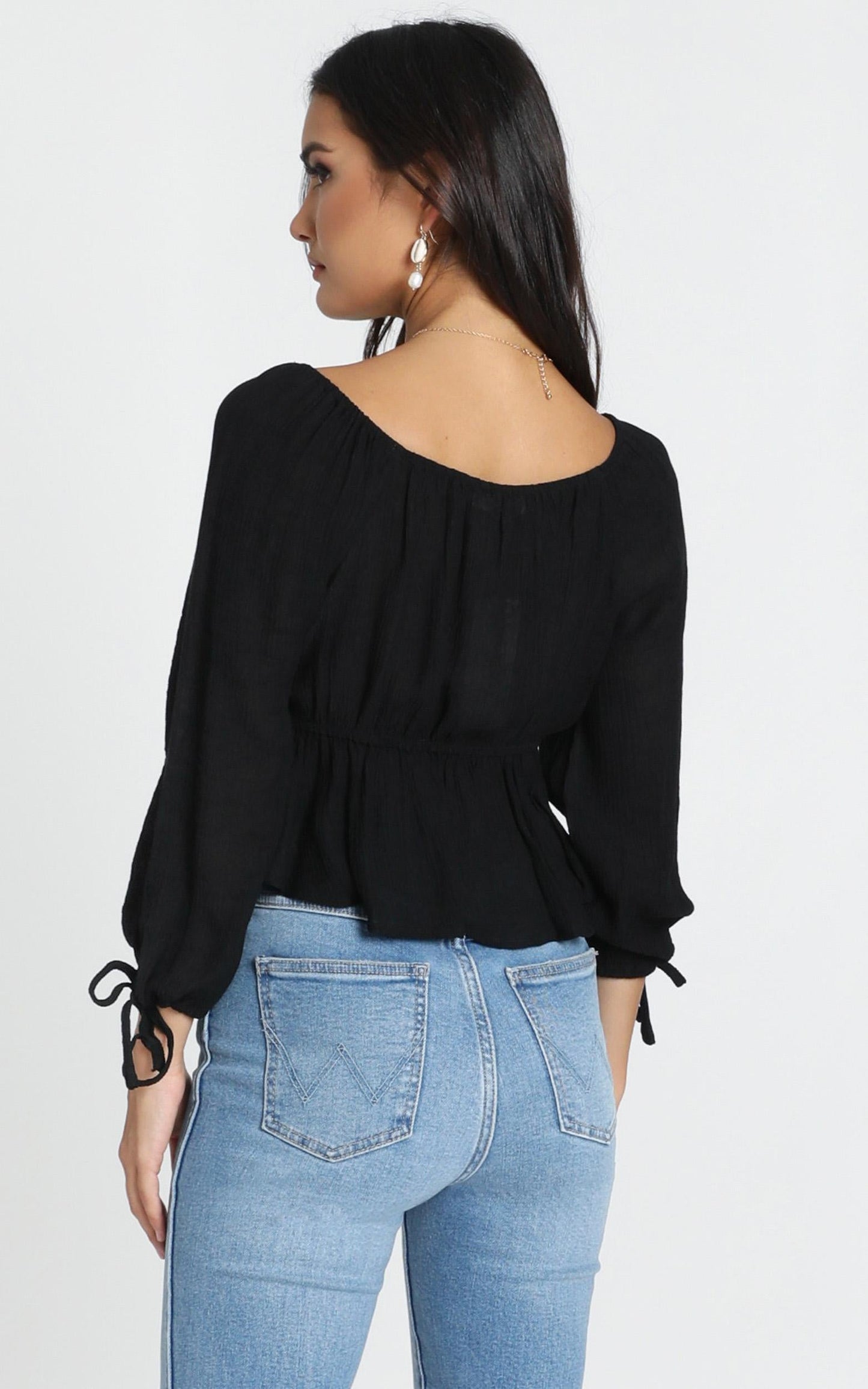 Time To Think Top In Black