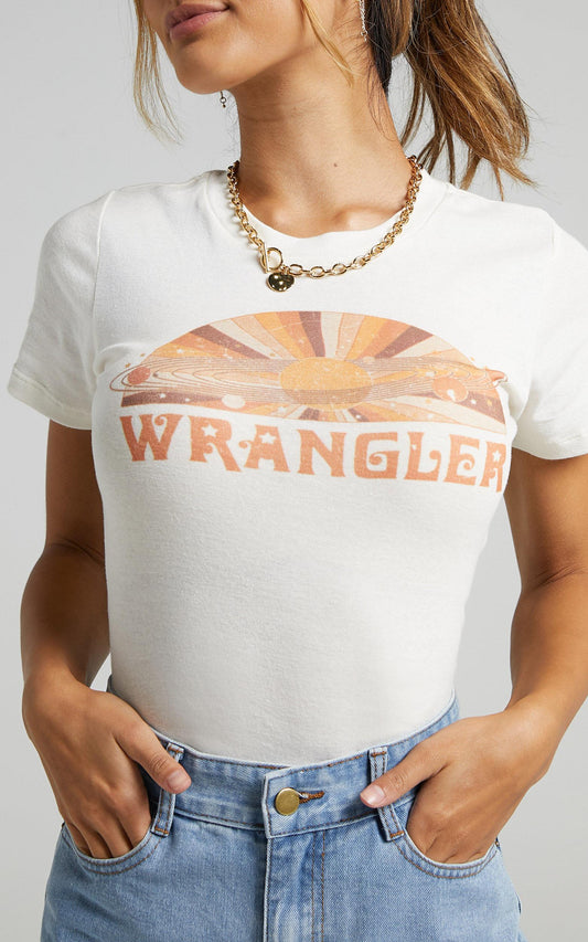 Wrangler - Summervilled Tee in Ecru