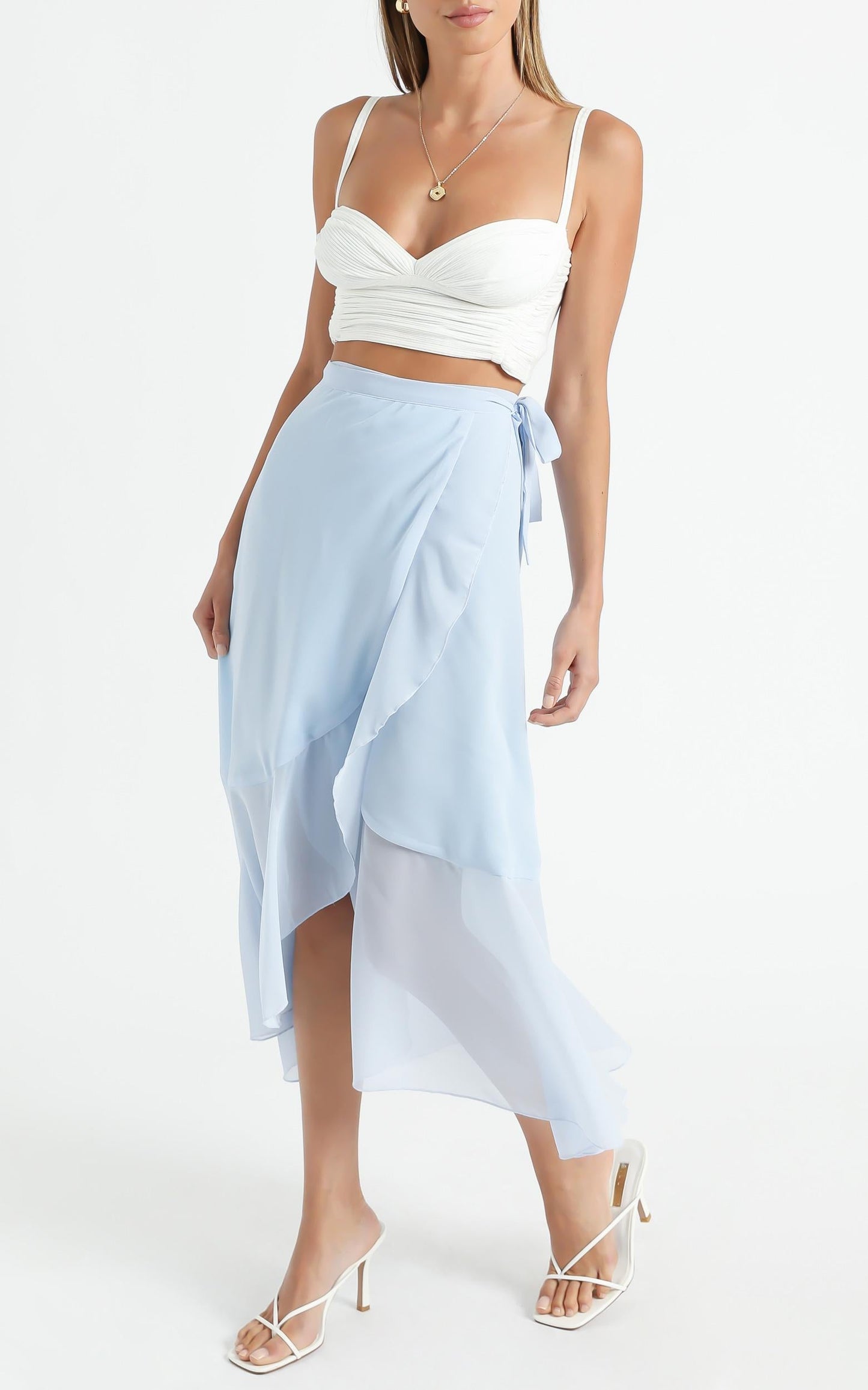 Add To The Mix Skirt in Blue