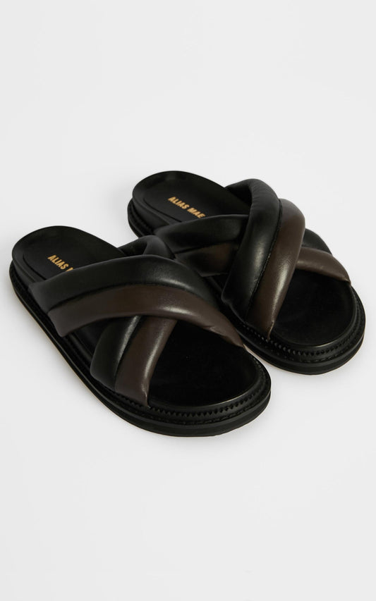 Alias Mae - Pamela Sandals in Black Leather