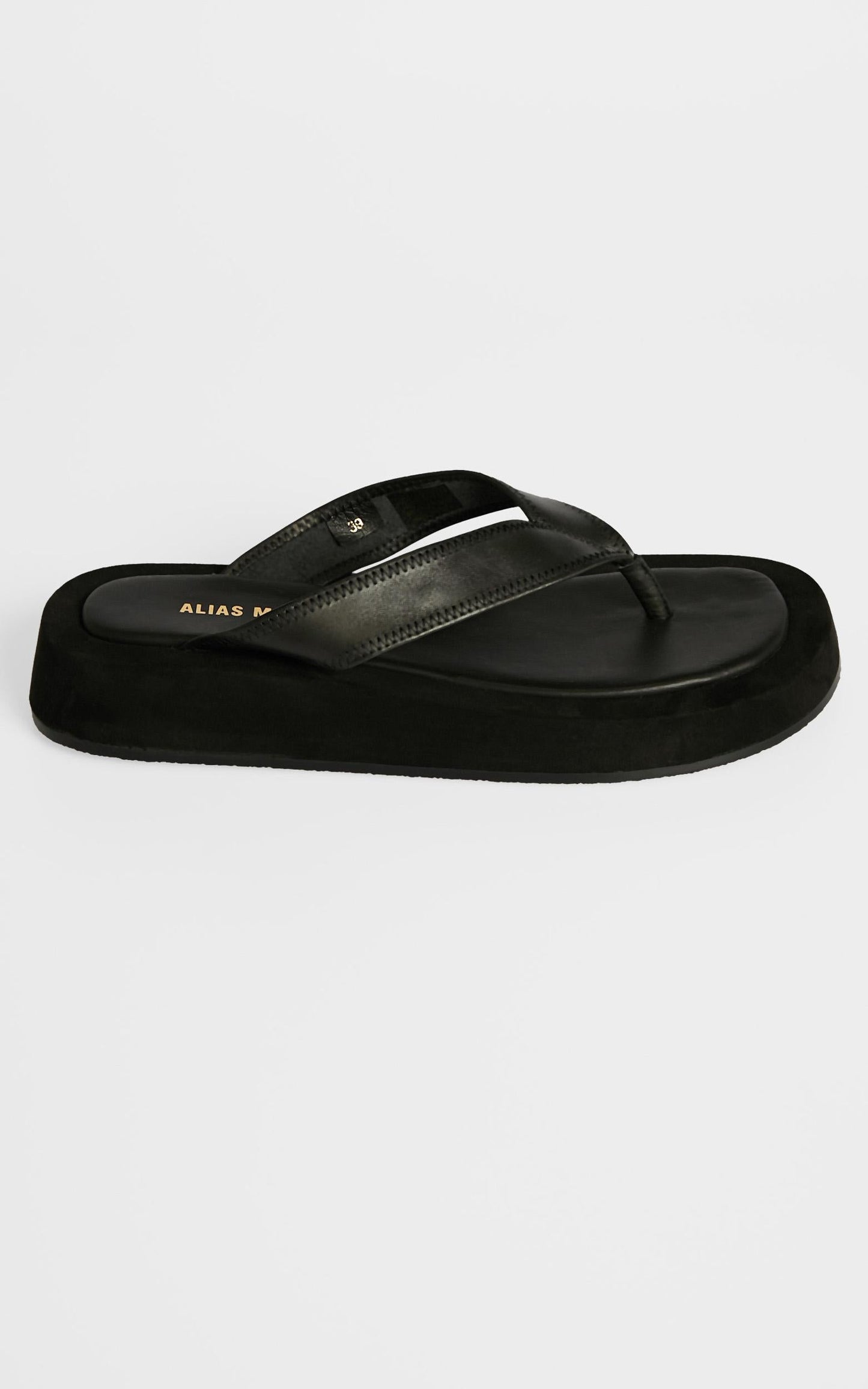 Alias Mae - Poppy Sandals in Black Leather