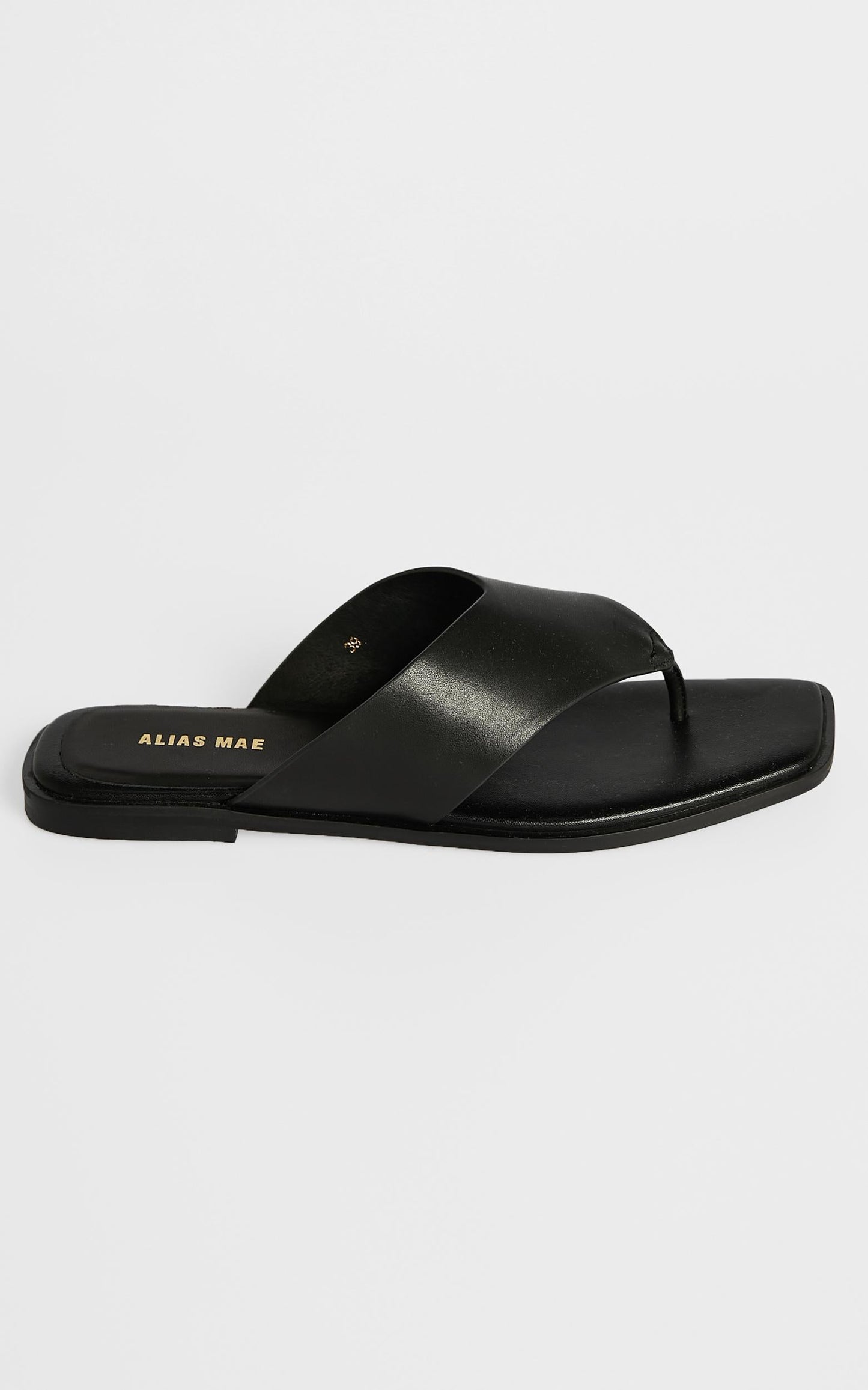 Alias Mae - Tuesday Sandals in Black Kid Leather