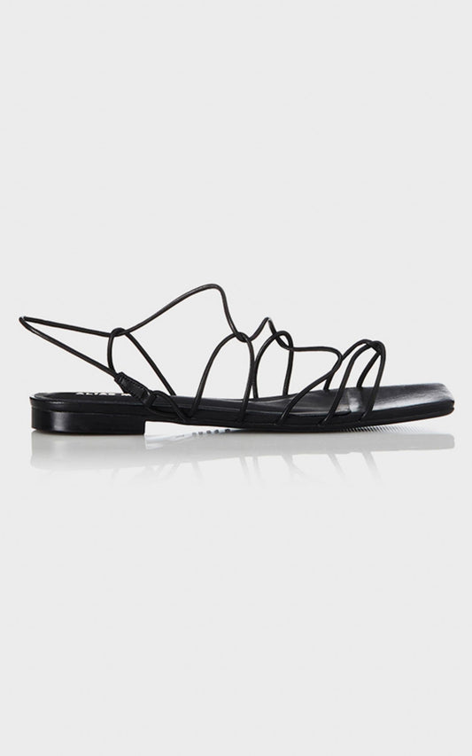 Alias Mae - Greta Sandals in Black Leather