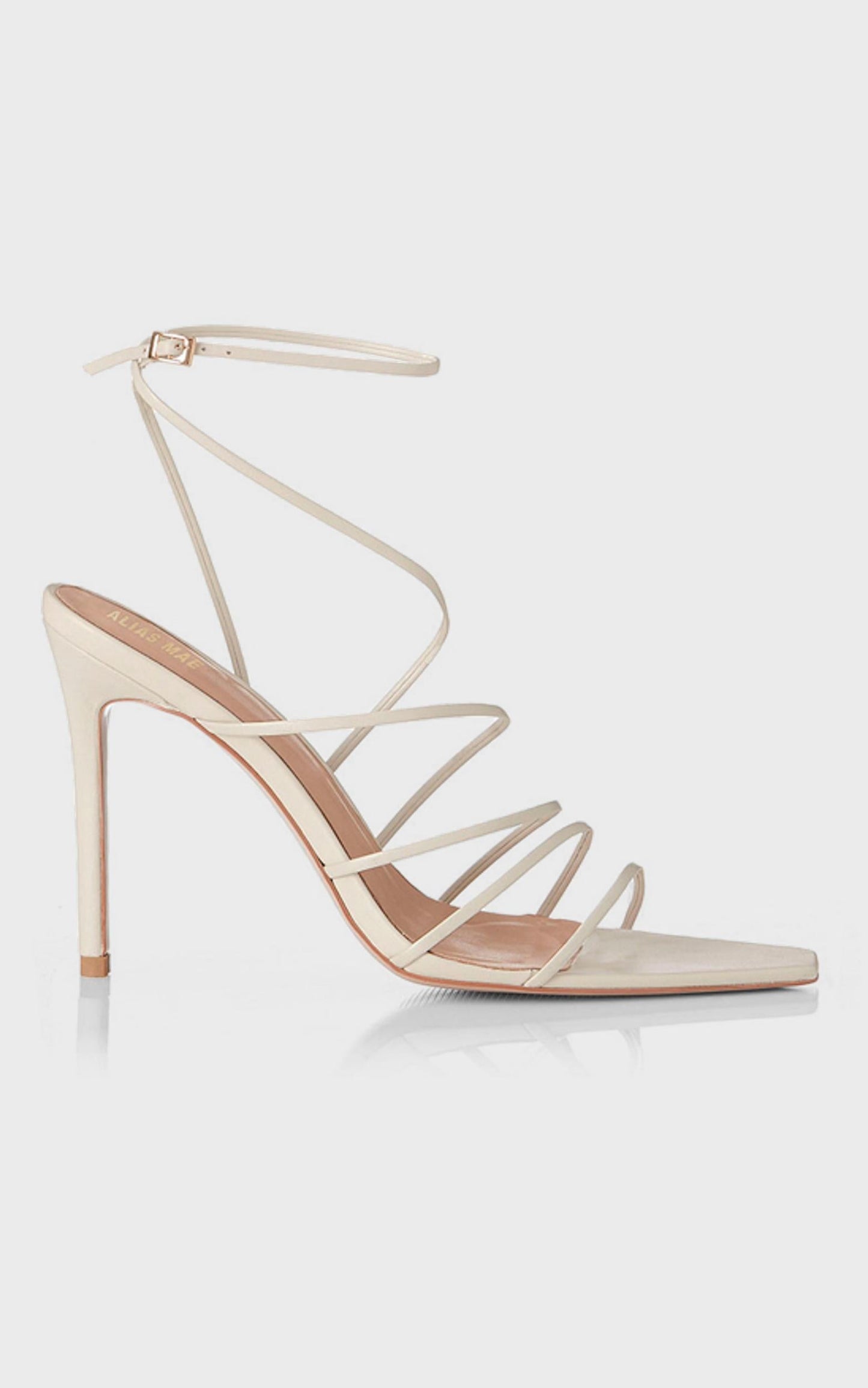 Alias Mae - Isabelle Heel in Ivory Kid Leather