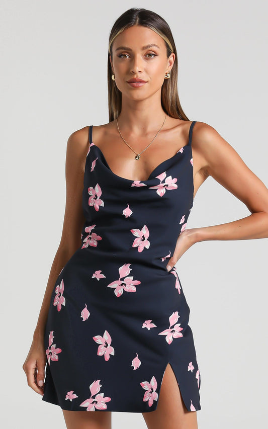 Endless Stories Dress in Navy Floral