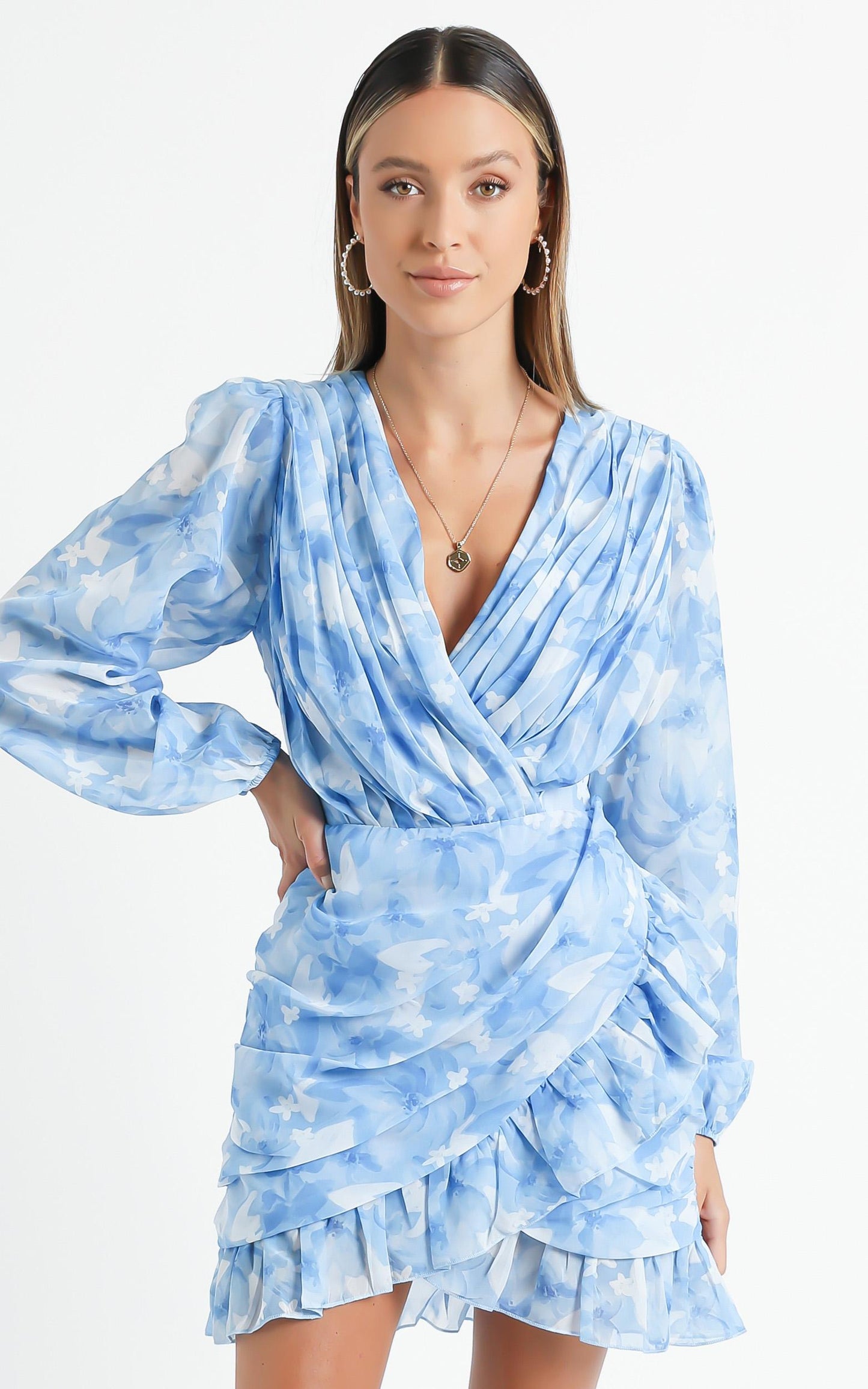 Can I Be Your Honey Dress in Cloudy Floral