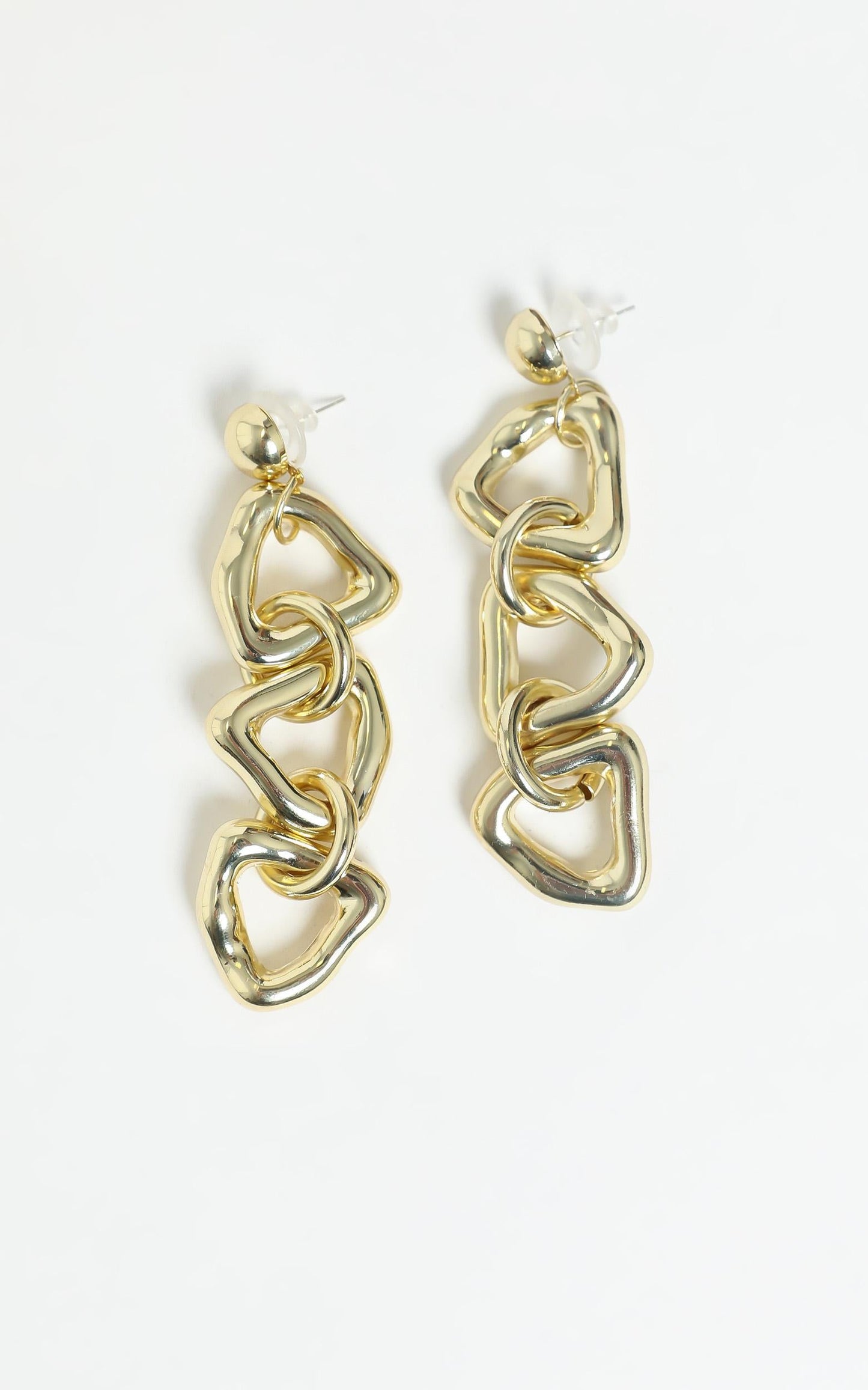 Drop Down Earrings in Gold