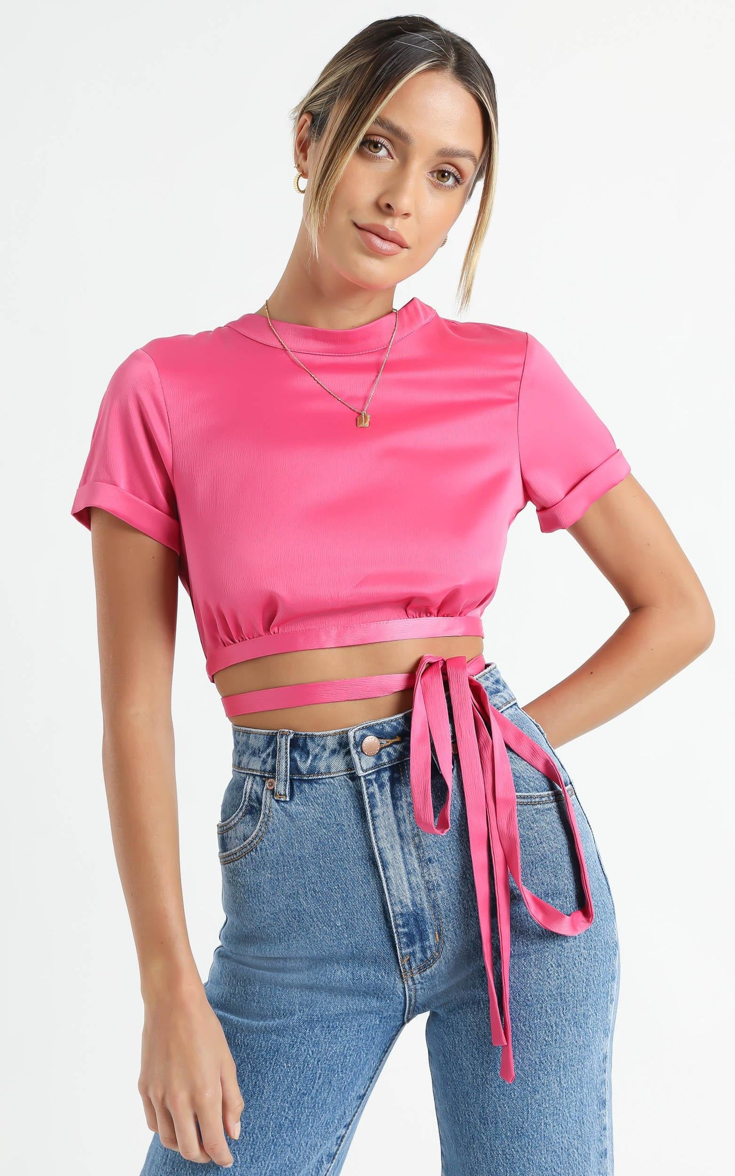 Dynasty Top in Fuschia