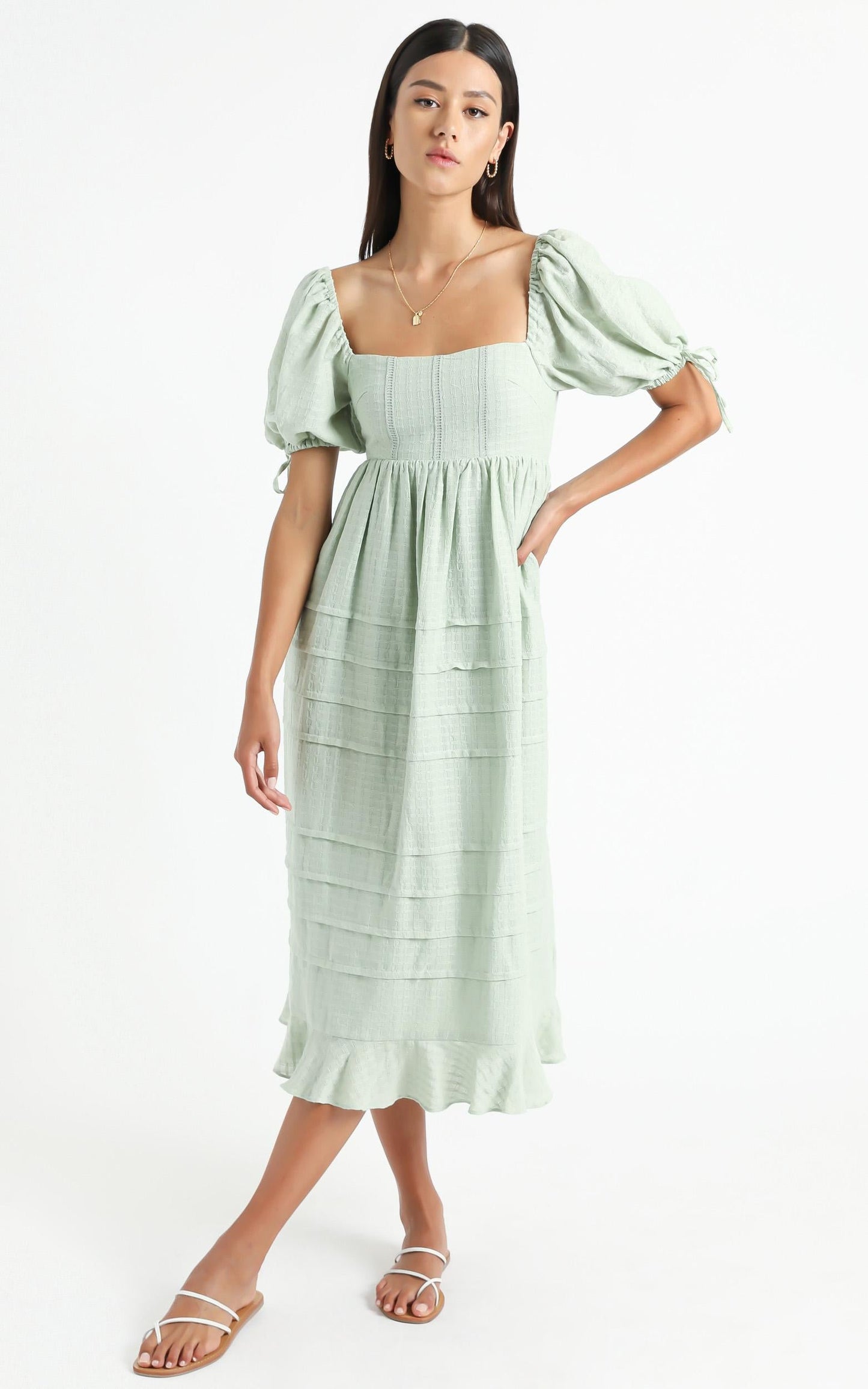 Electra Dress in Sage