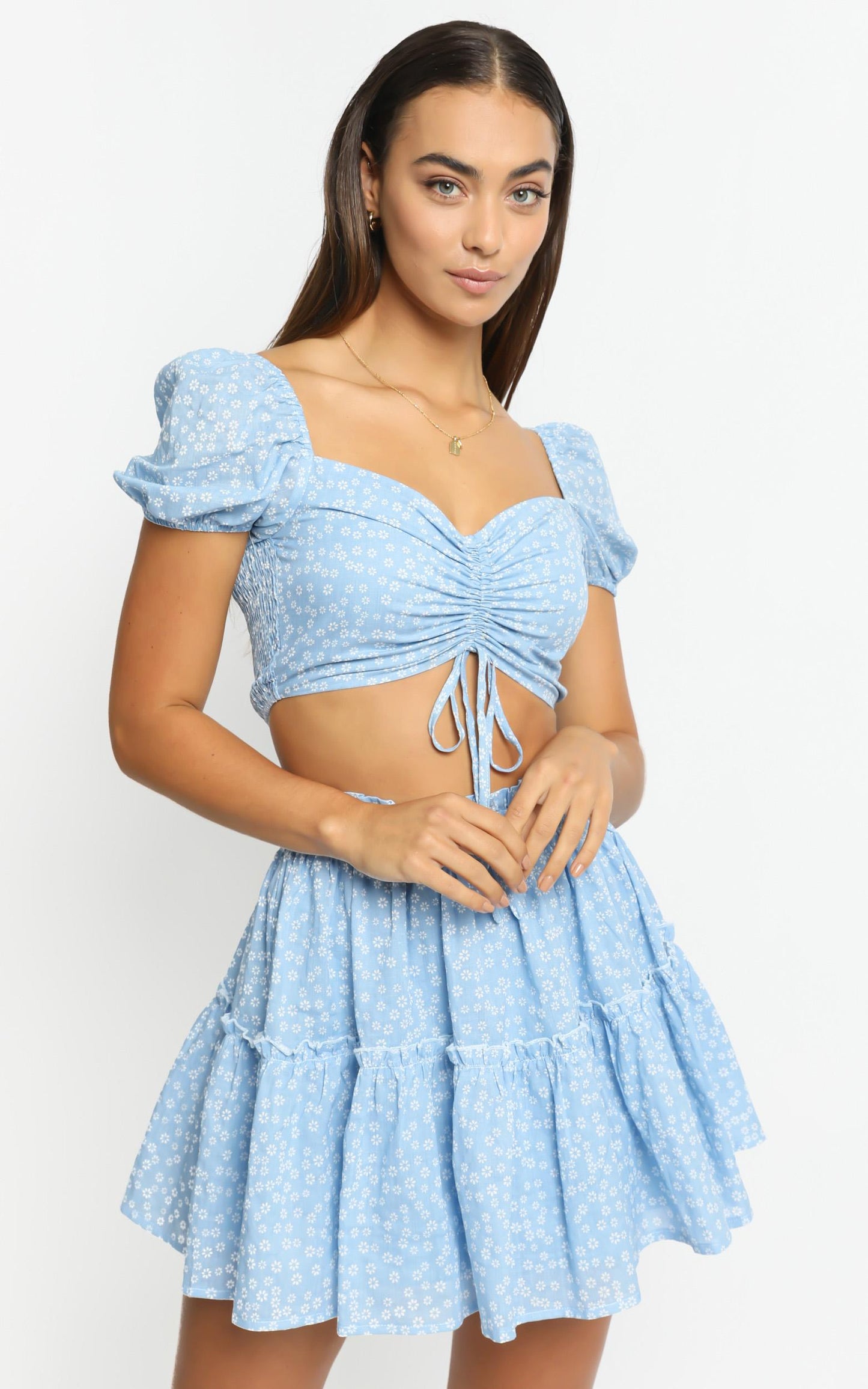 Ellissa Two Piece Set in Blue Floral