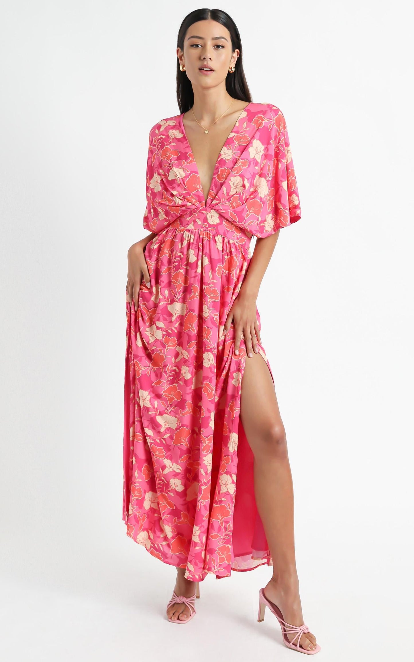 Ella Dress in Berry Floral