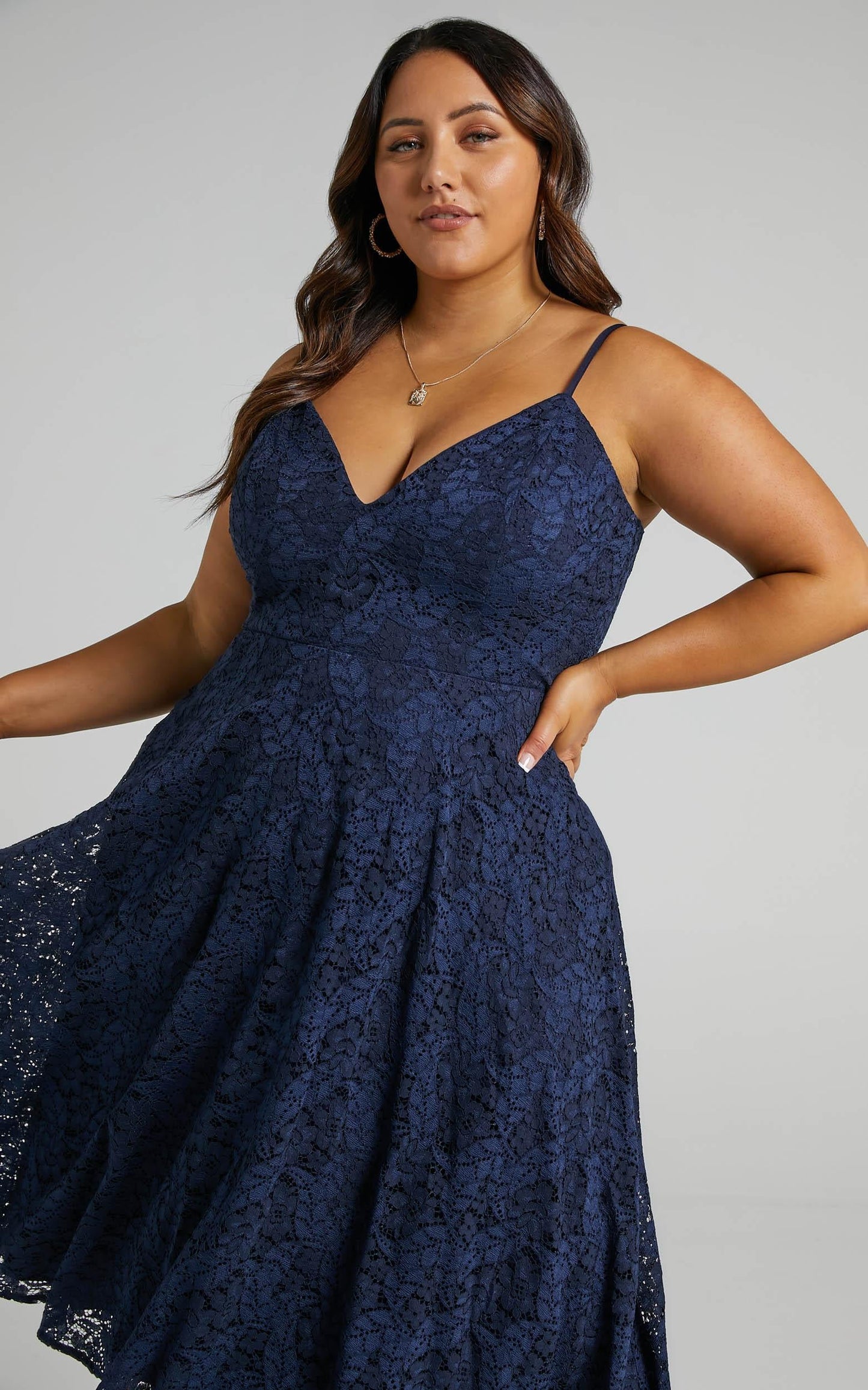 Far Beyond Dress in Navy Lace