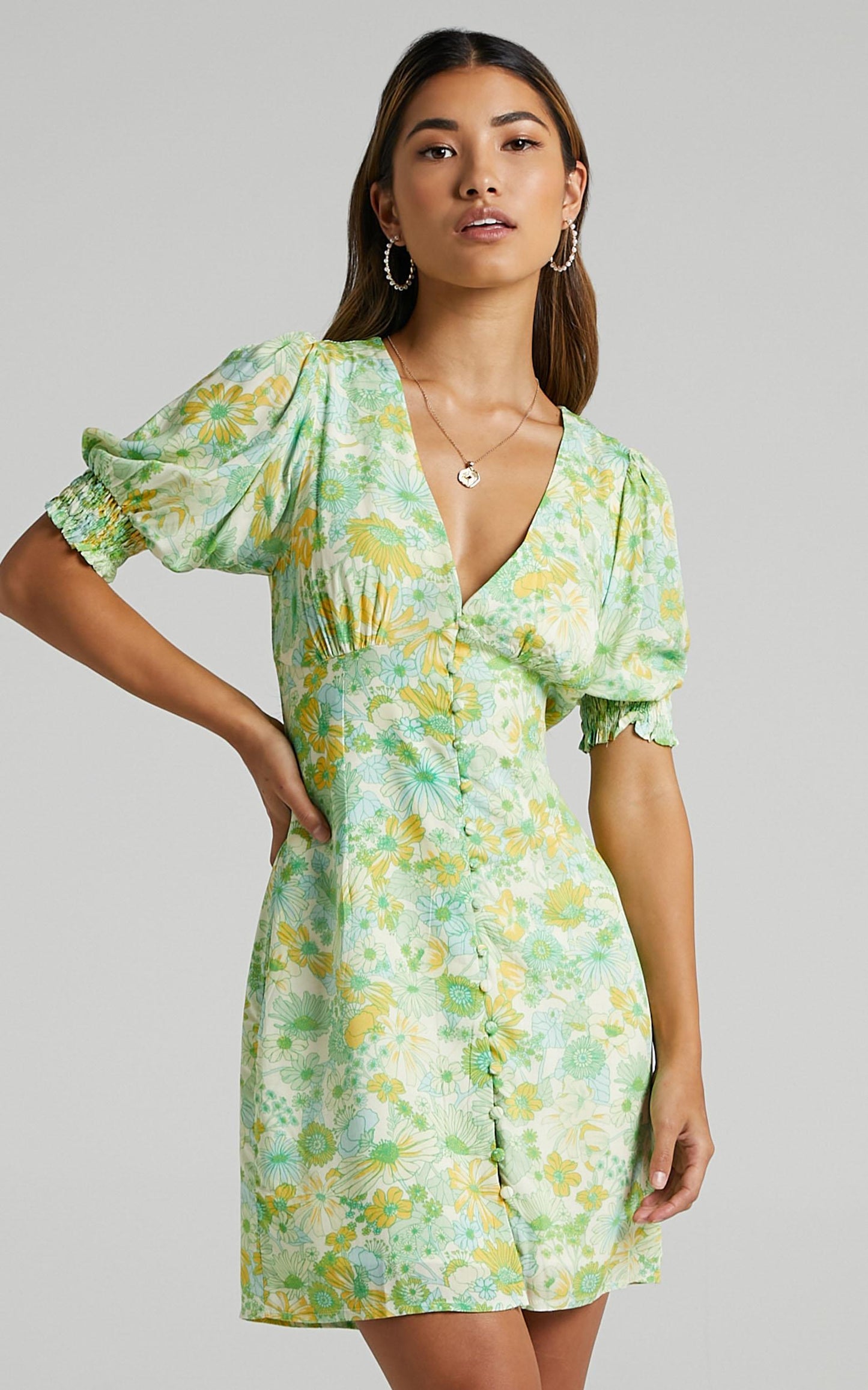 Feronia Dress in Fresh Floral
