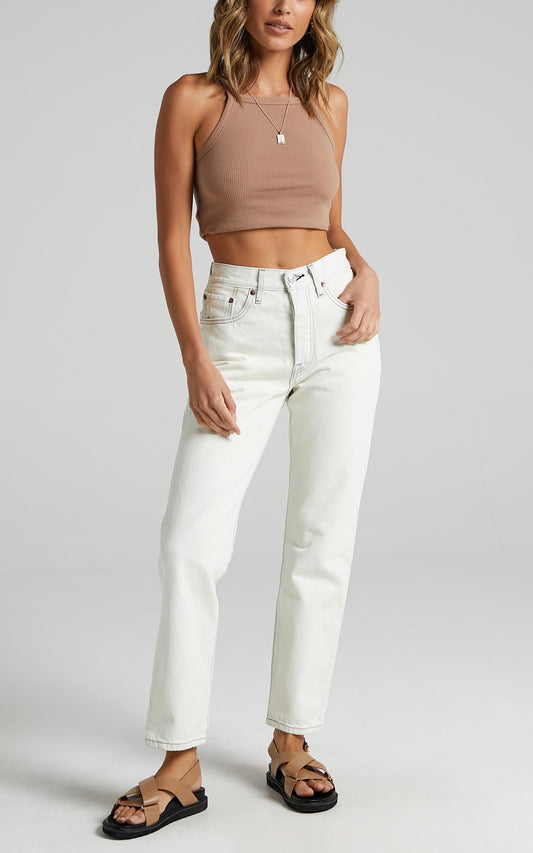 Levi's - 501 Crop Jean in Glacier Bay
